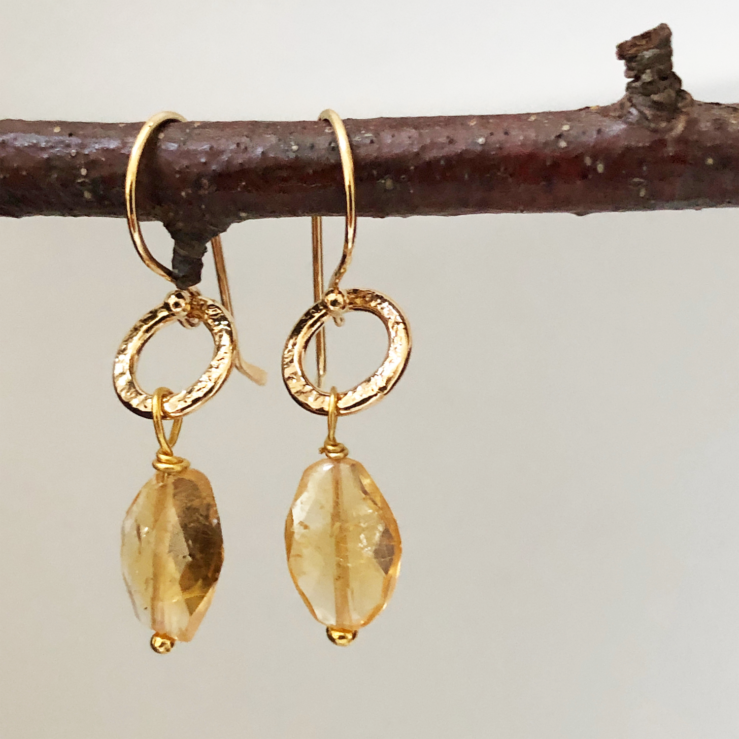 Gita Earrings Citrine