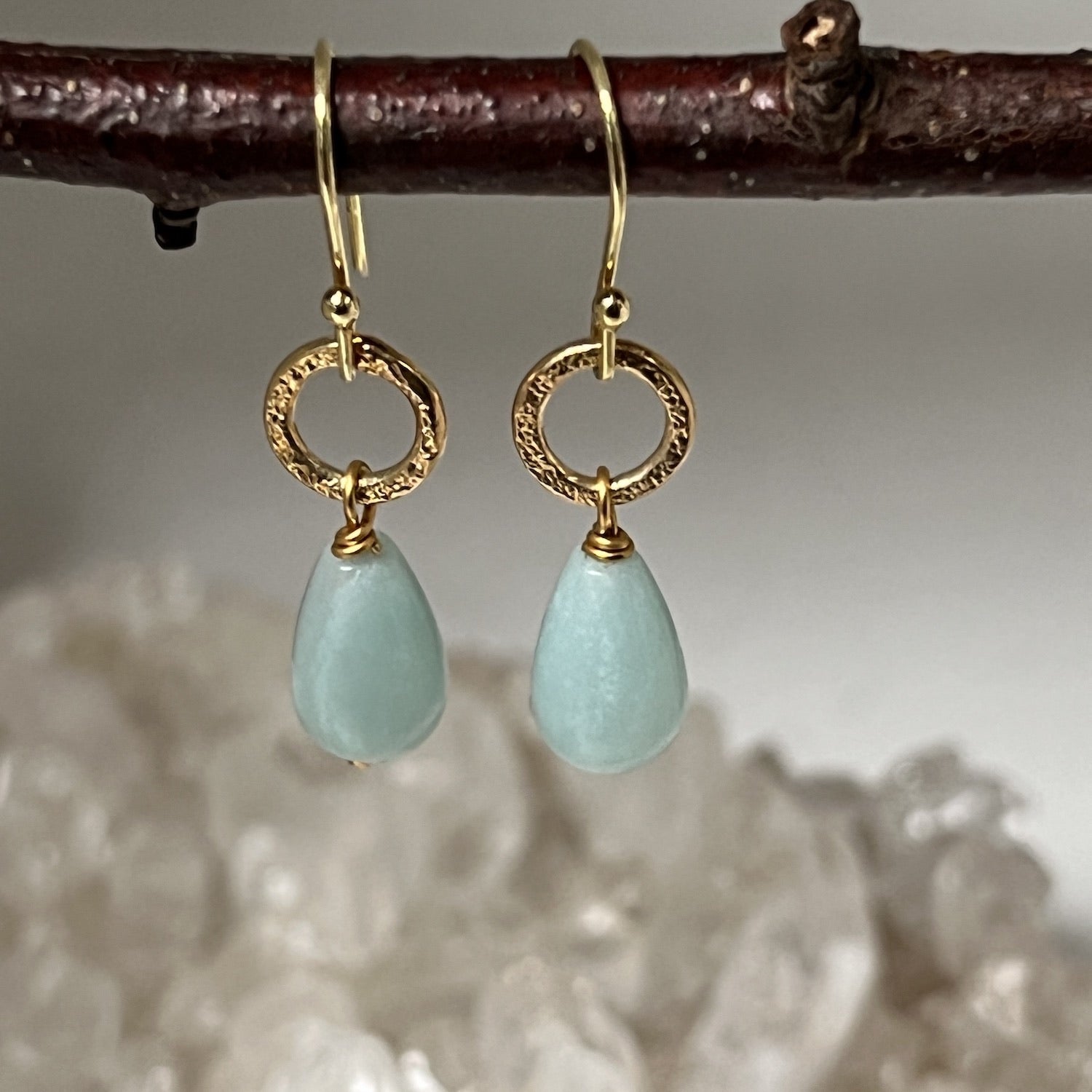 Gita Earrings Amazonite