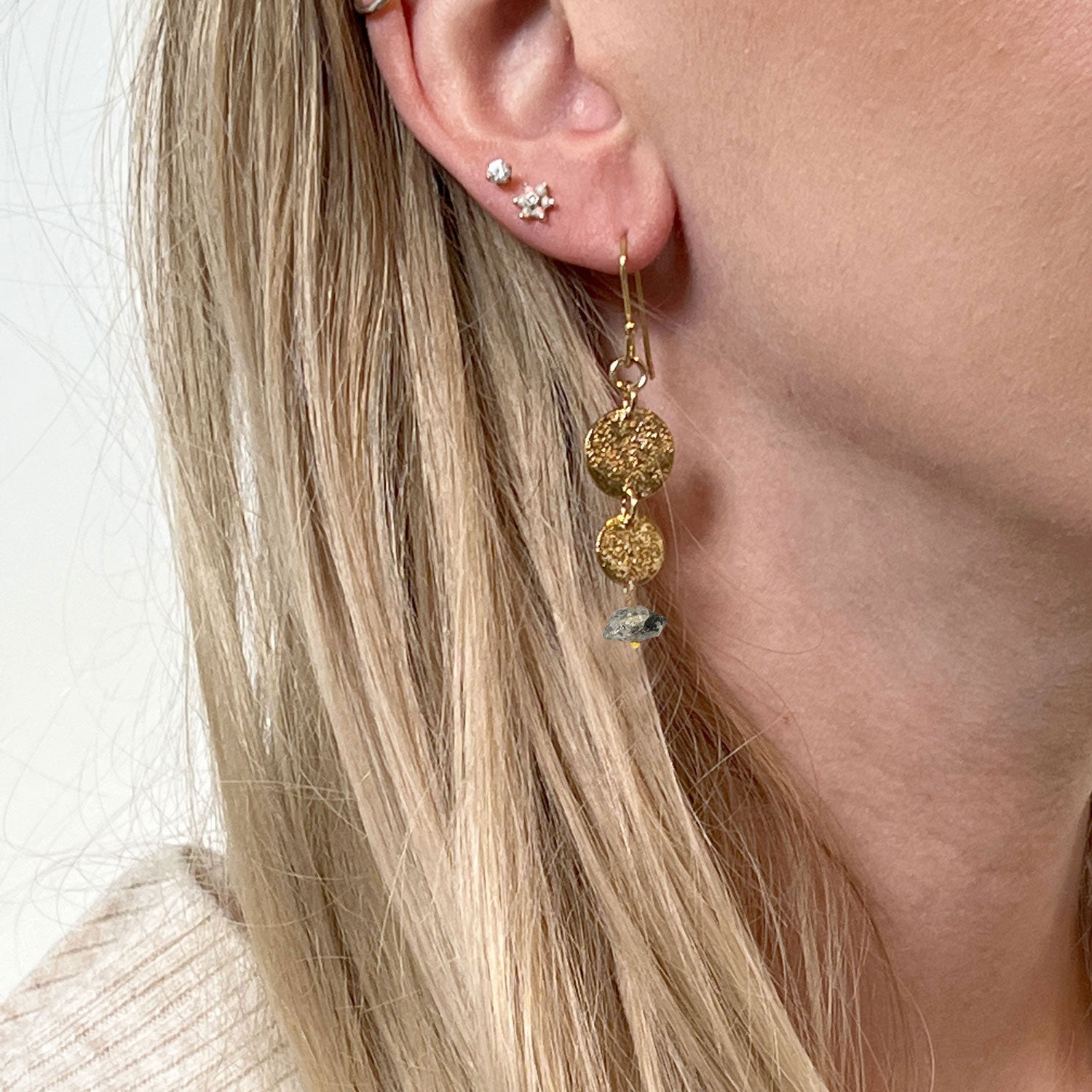 Harmonia Earrings Herkimer Diamond