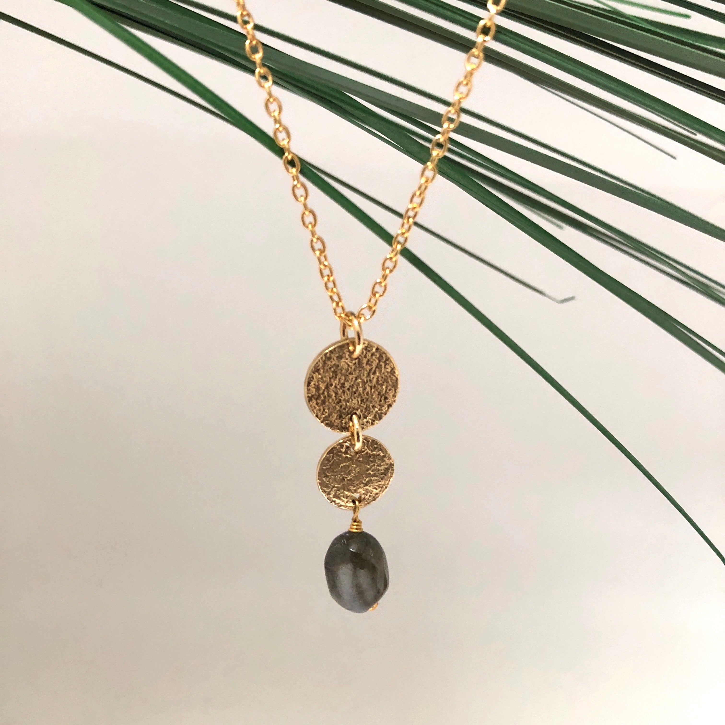 Harmonia Pendant Labradorite - Mirabelle Jewellery