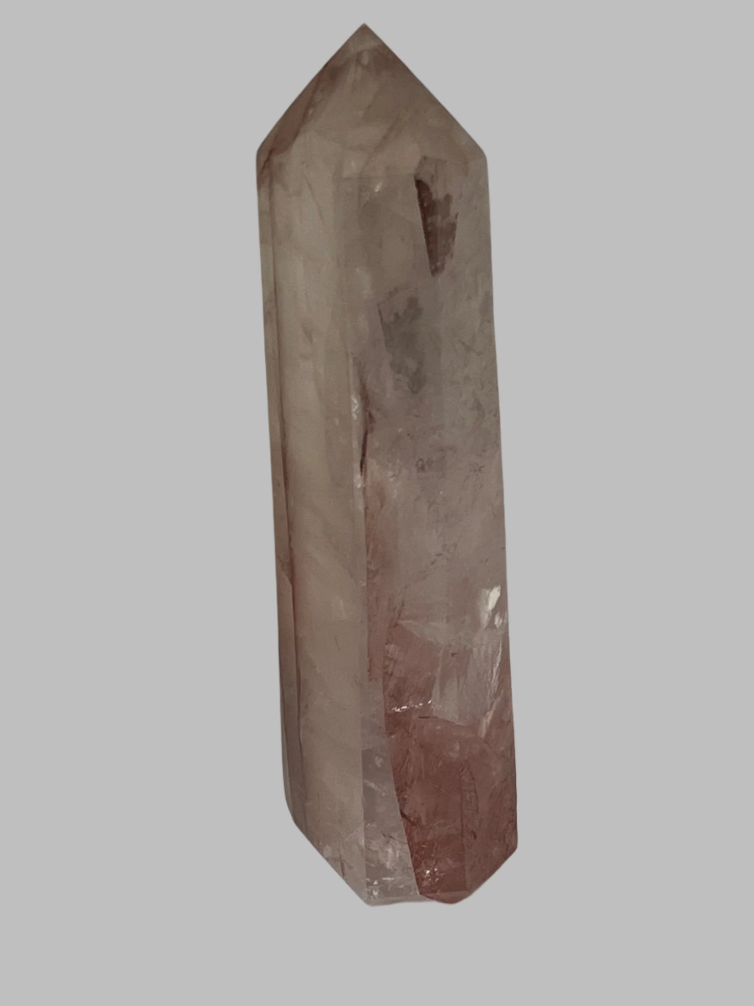 Tall Hematoid quartz Tower from Madagascar