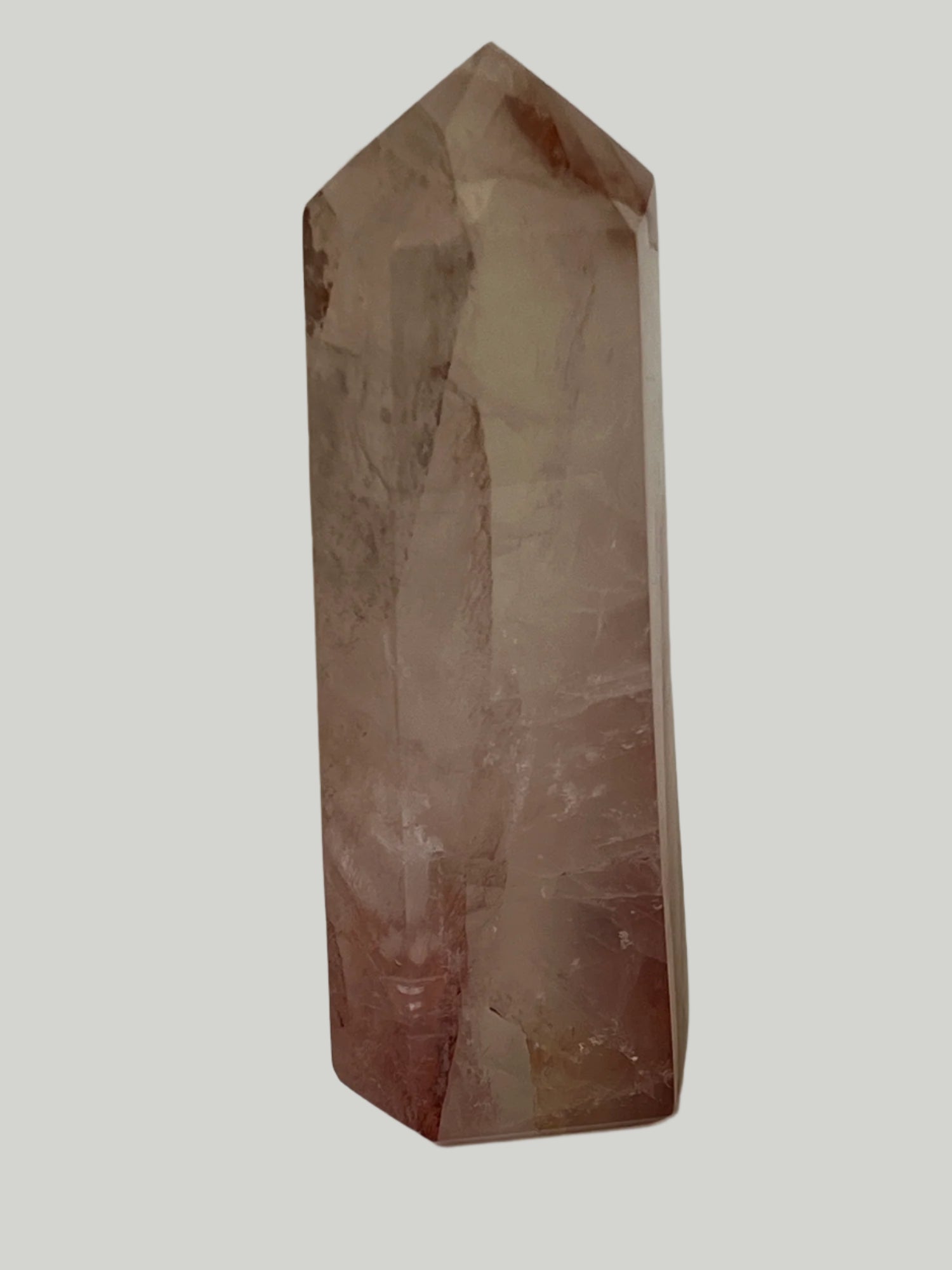 Tall Hematoid quartz Tower from Madagascar