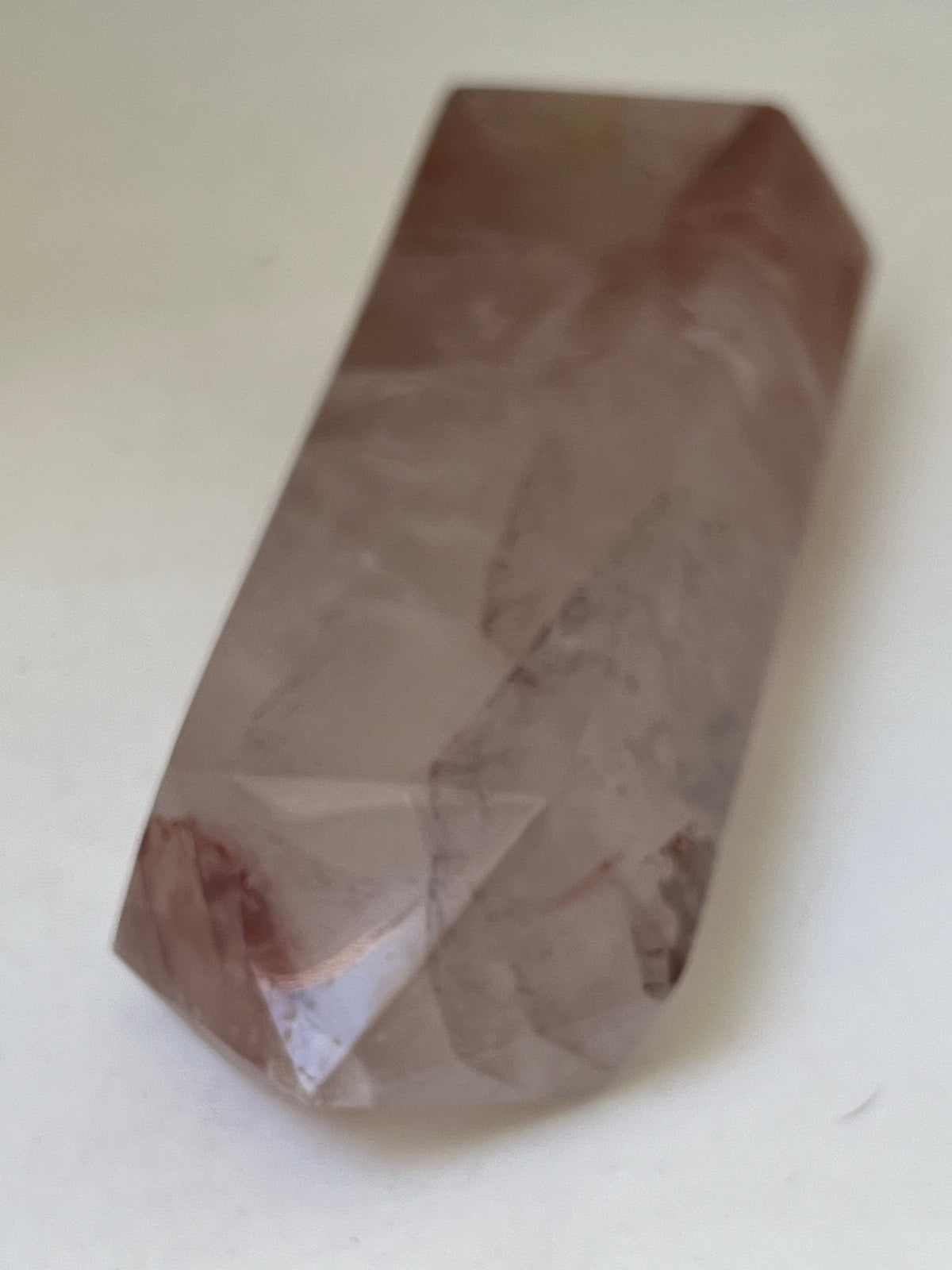 Tall Hematoid quartz Tower from Madagascar