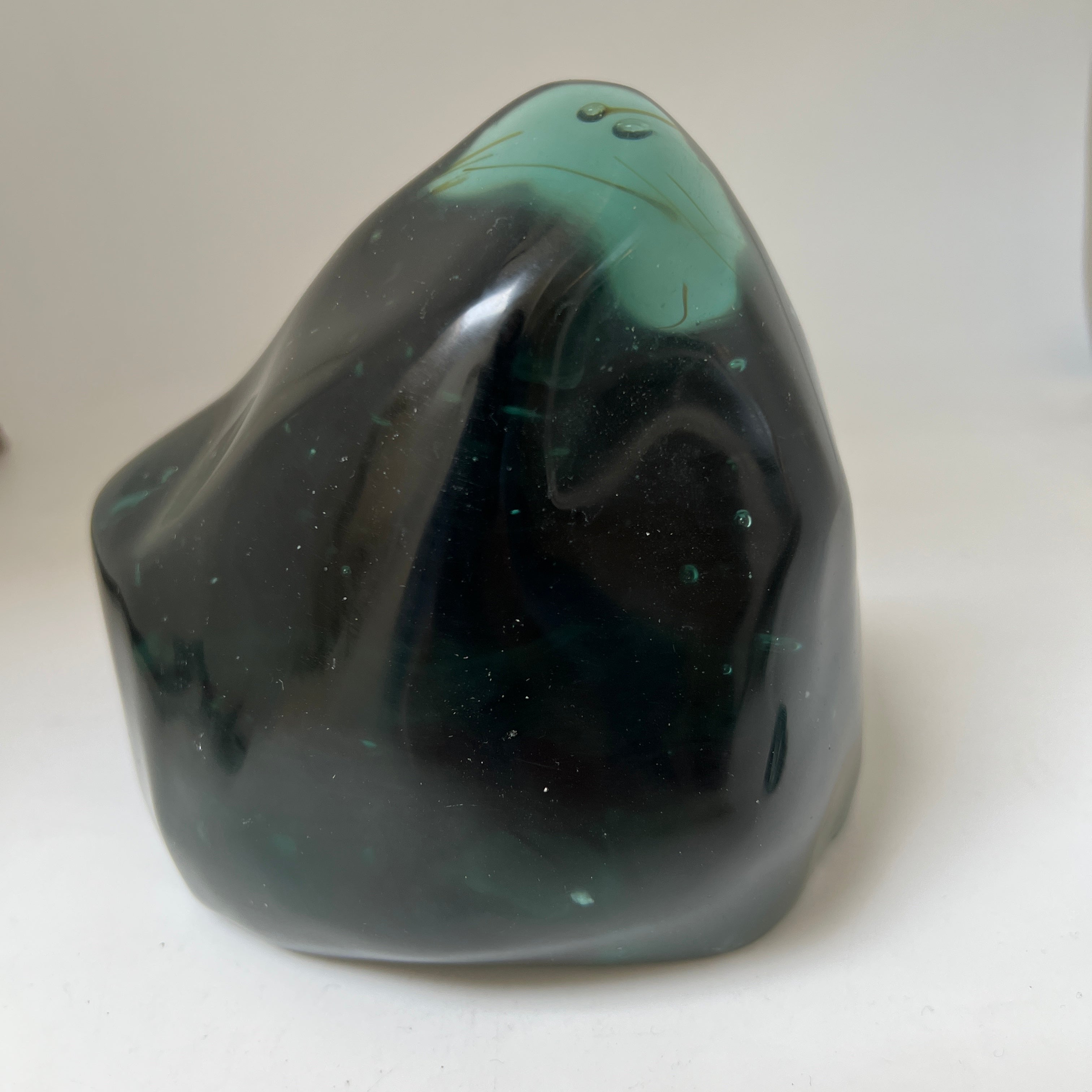 Unique Large Blue ocean  Glass Obsidian from  Java