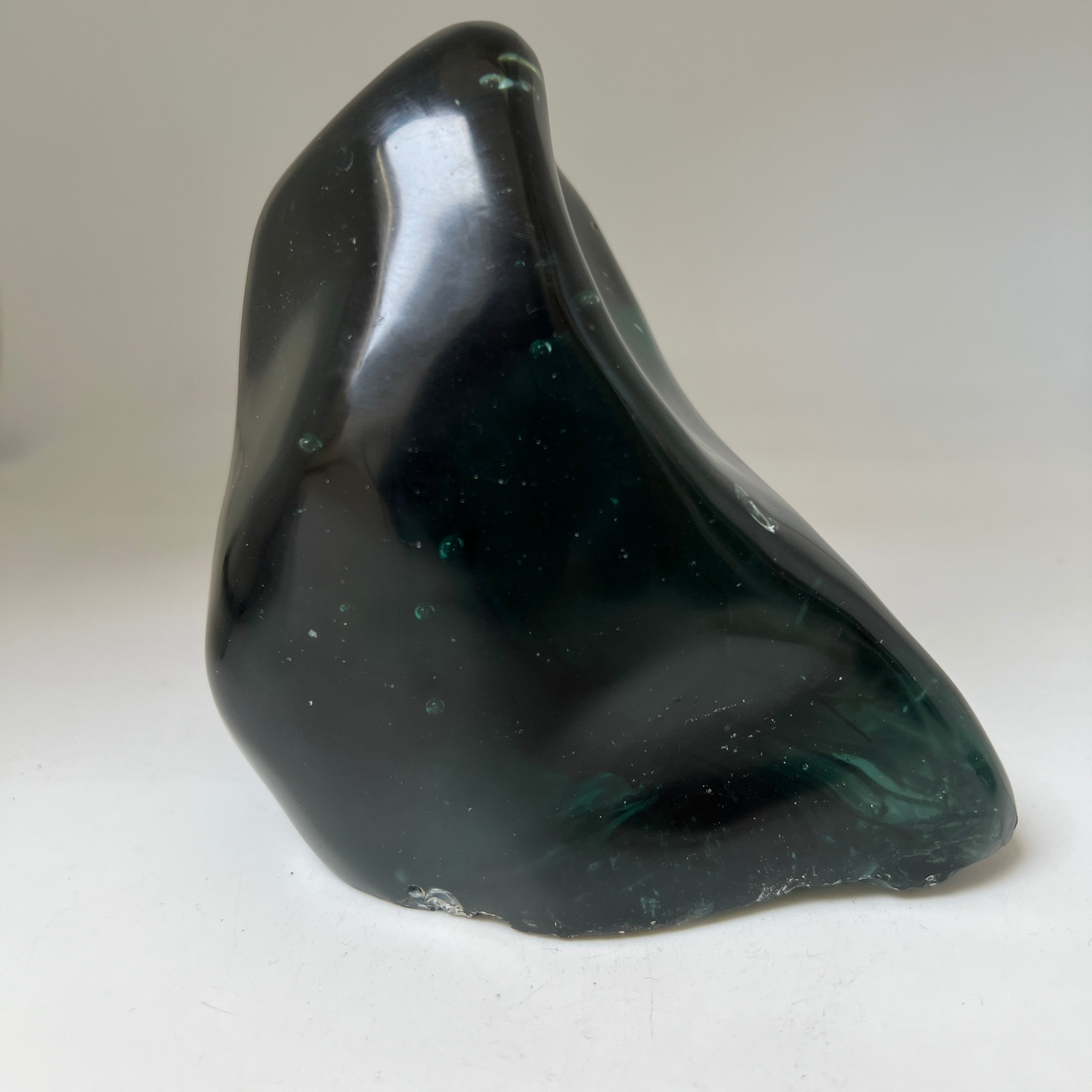 Unique Large Blue ocean  Glass Obsidian from  Java