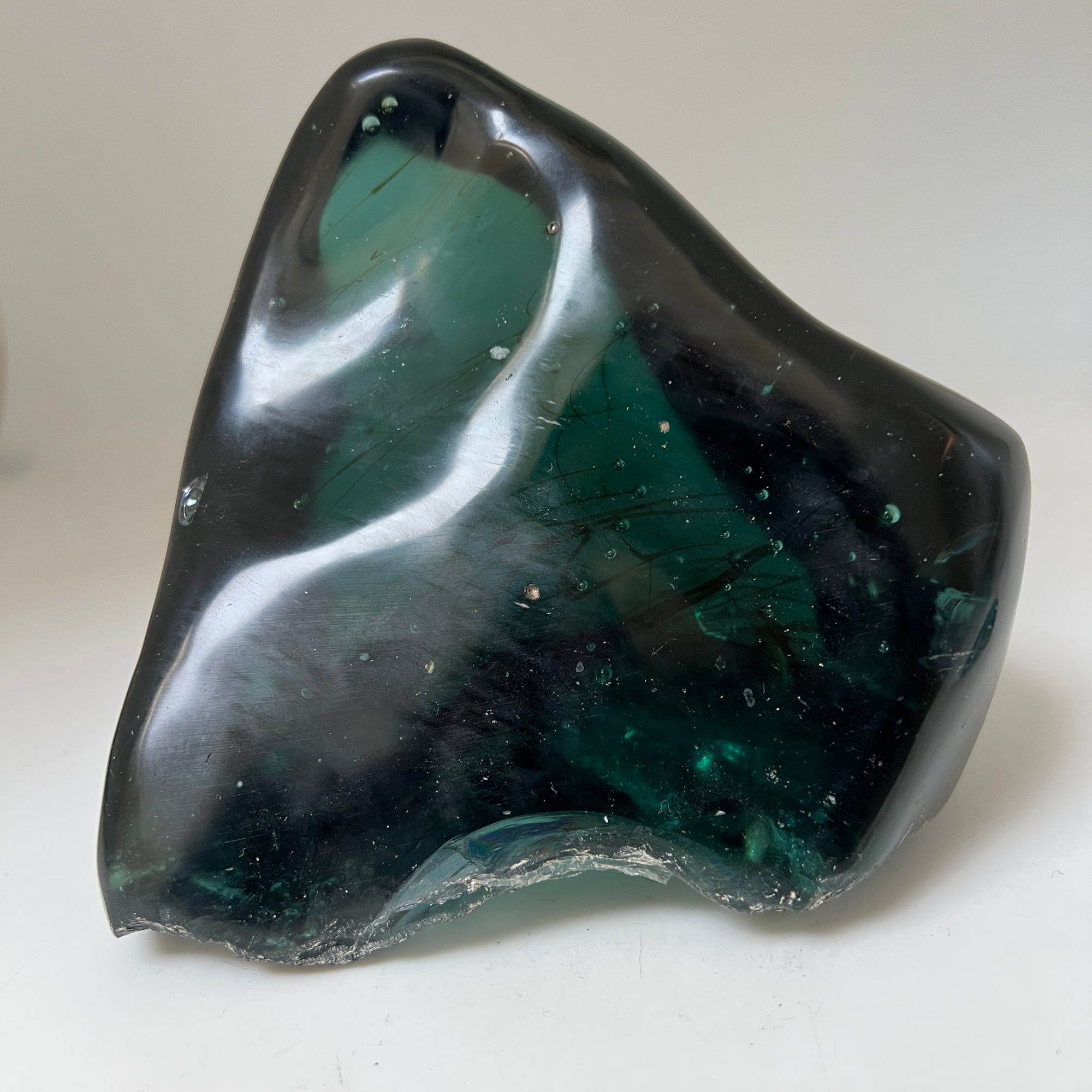 Unique Large Blue ocean Glass Obsidian from Java