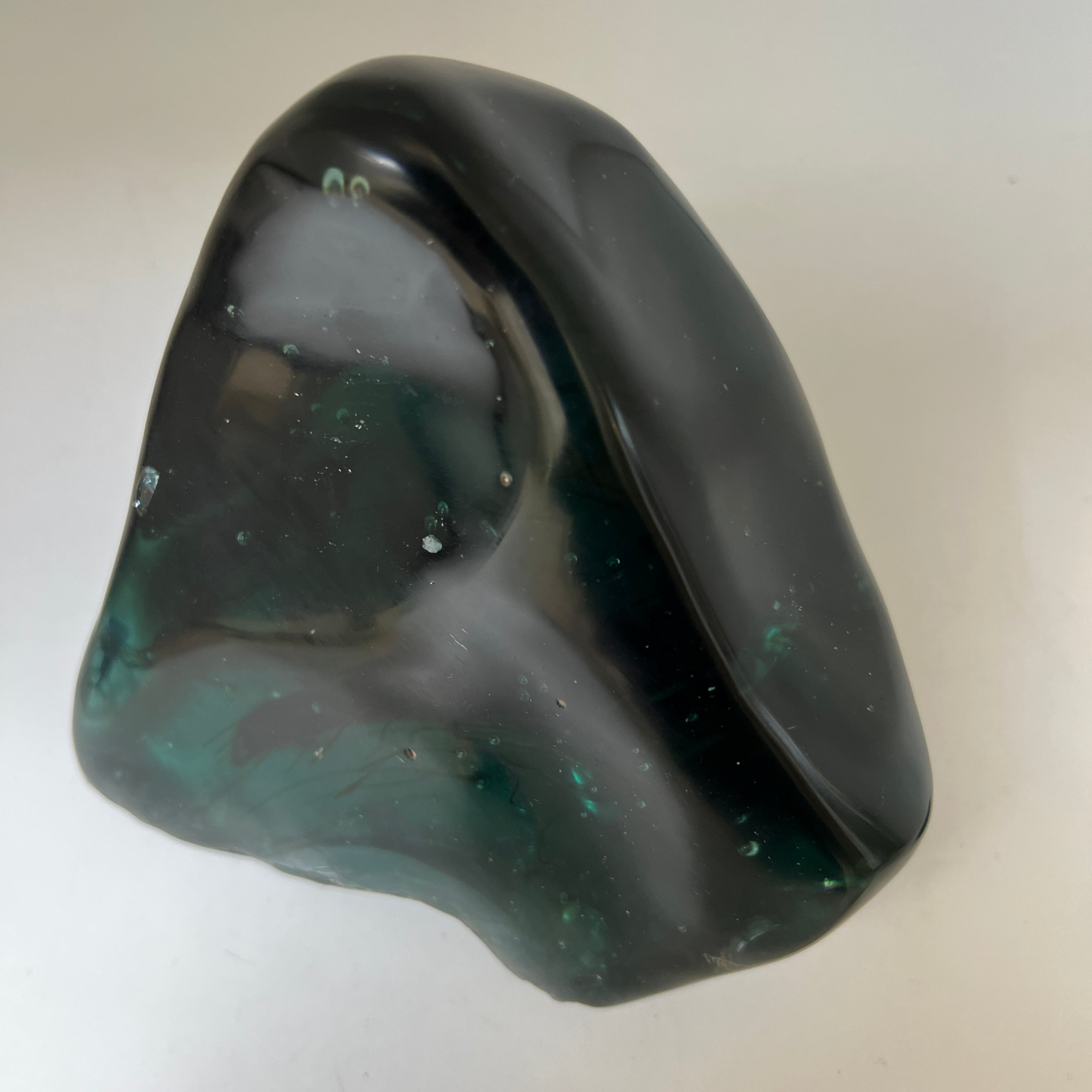 Unique Large Blue ocean  Glass Obsidian from  Java