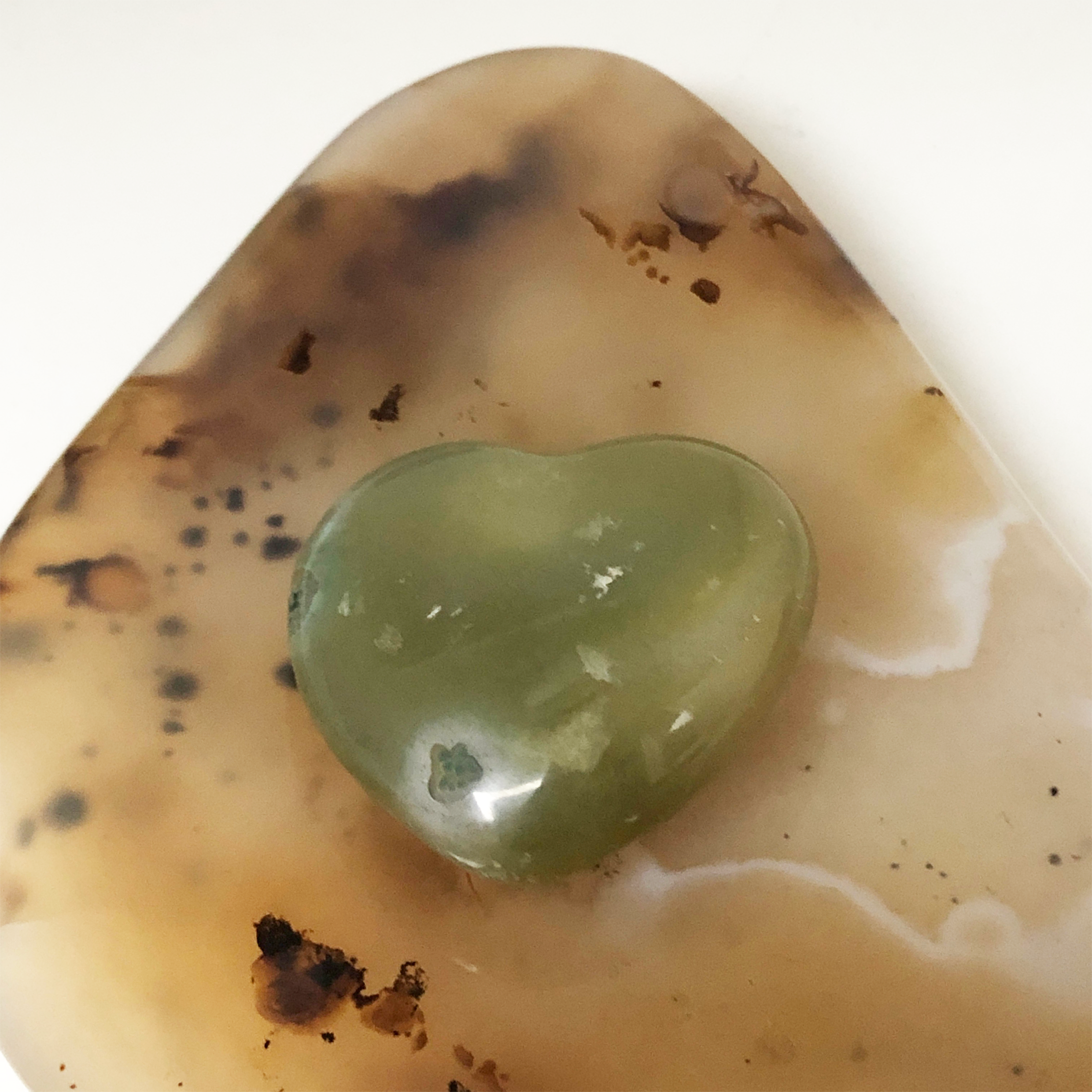 Orbicular Ocean Jasper Heart