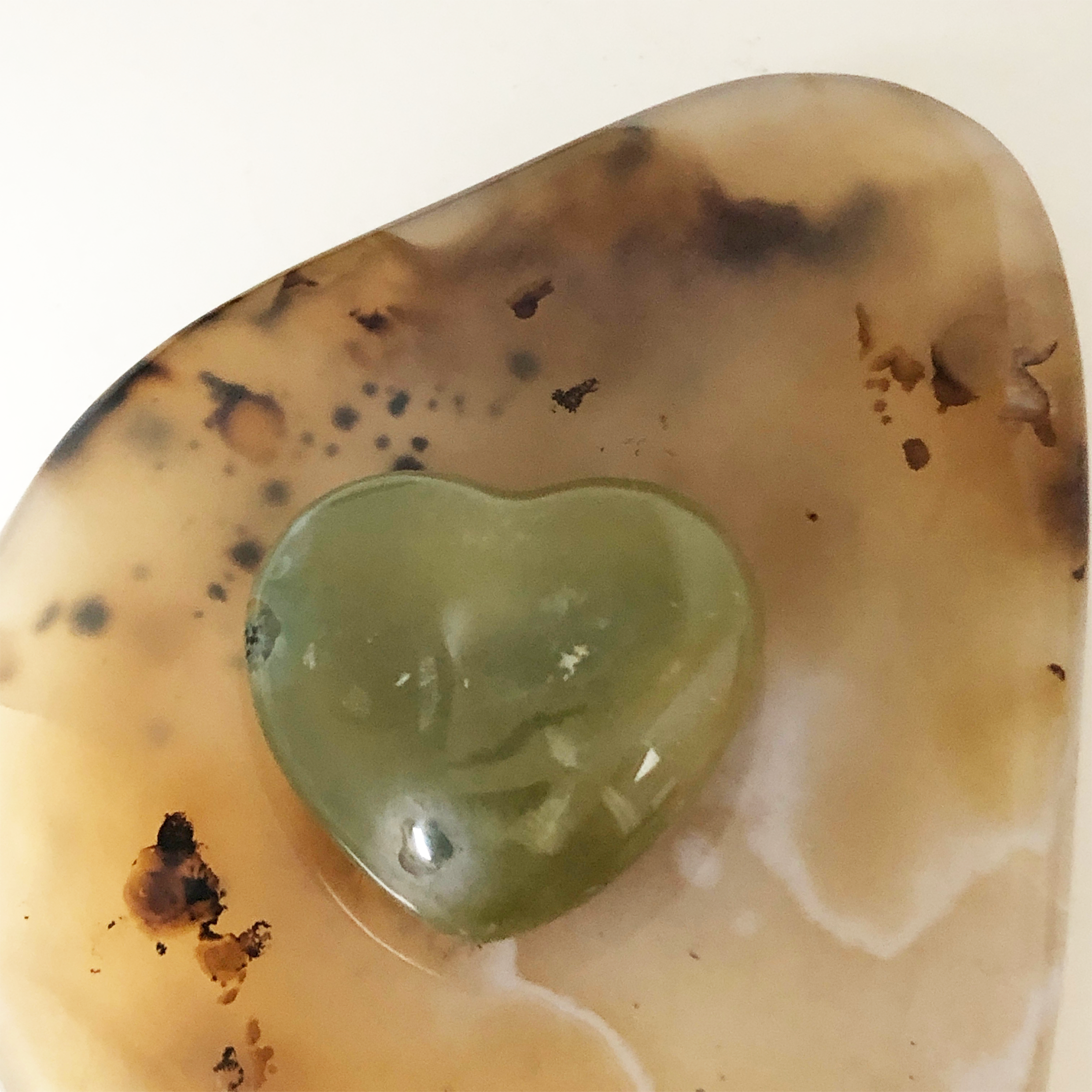 Orbicular Ocean Jasper Heart