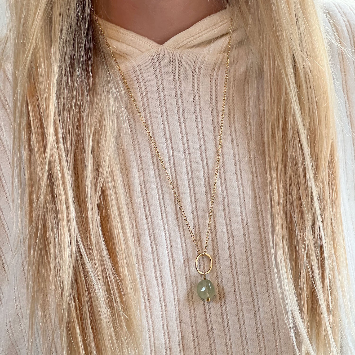 Lottie Pendant Prehnite