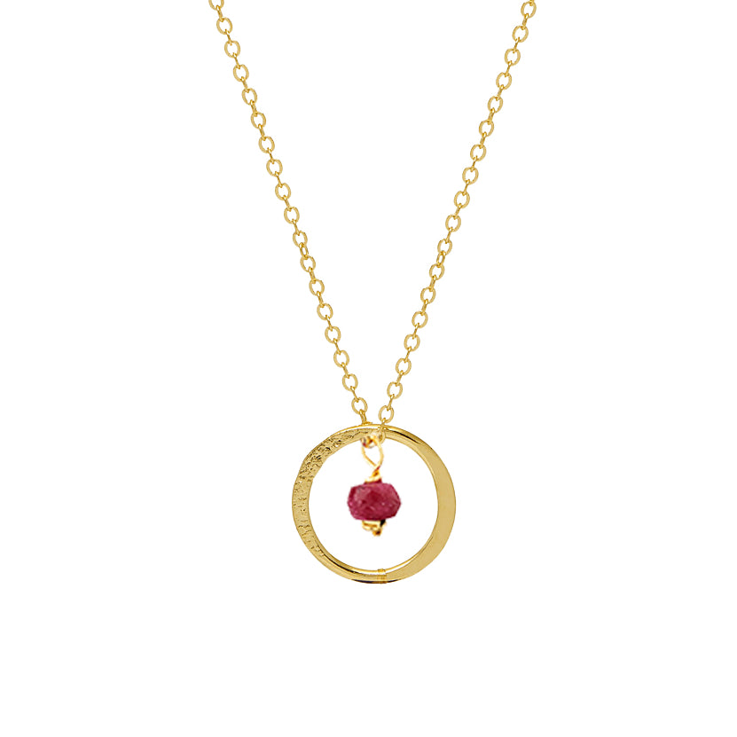 Lottie Pendant Ruby - Mirabelle Jewellery