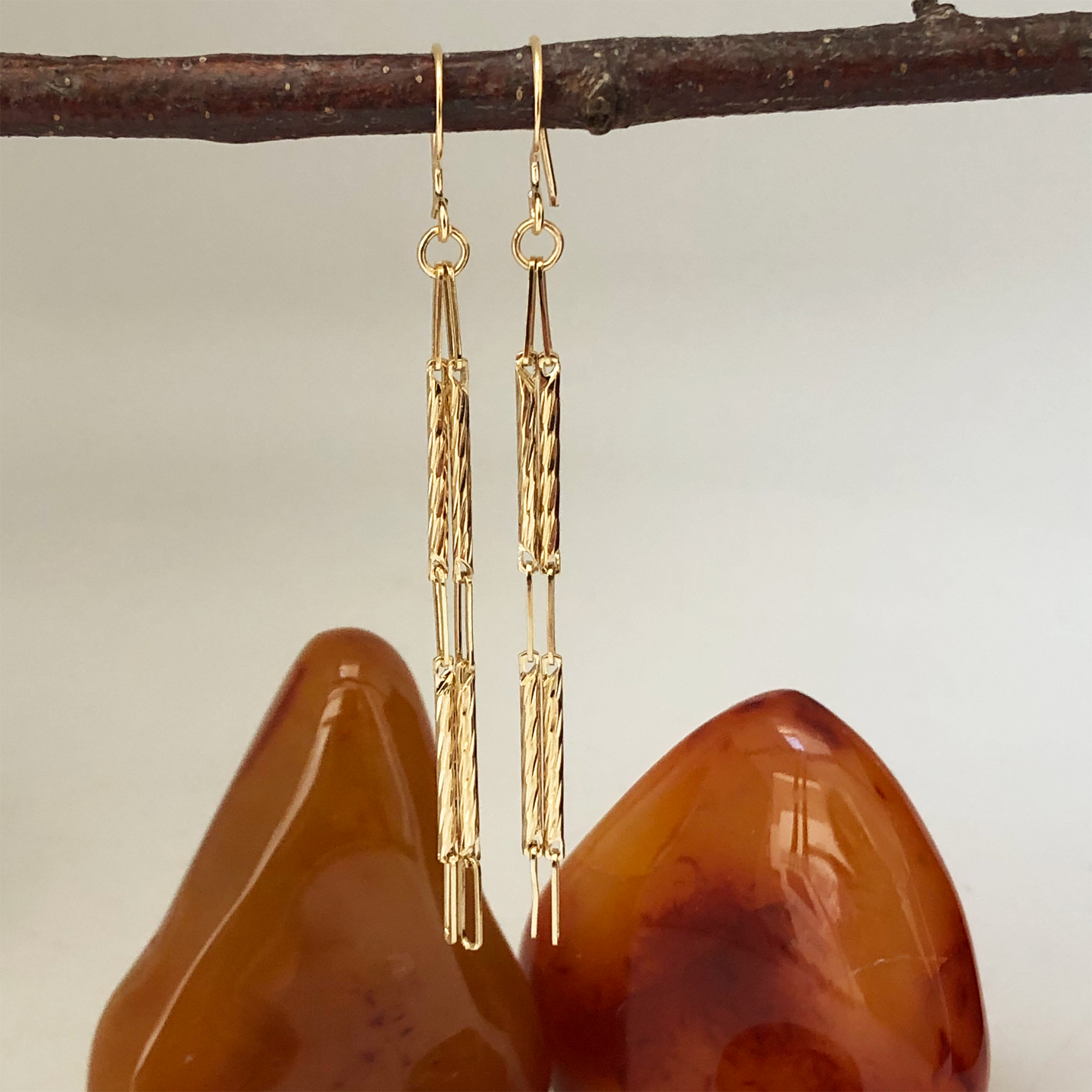 Maggie Long Chain Earrings