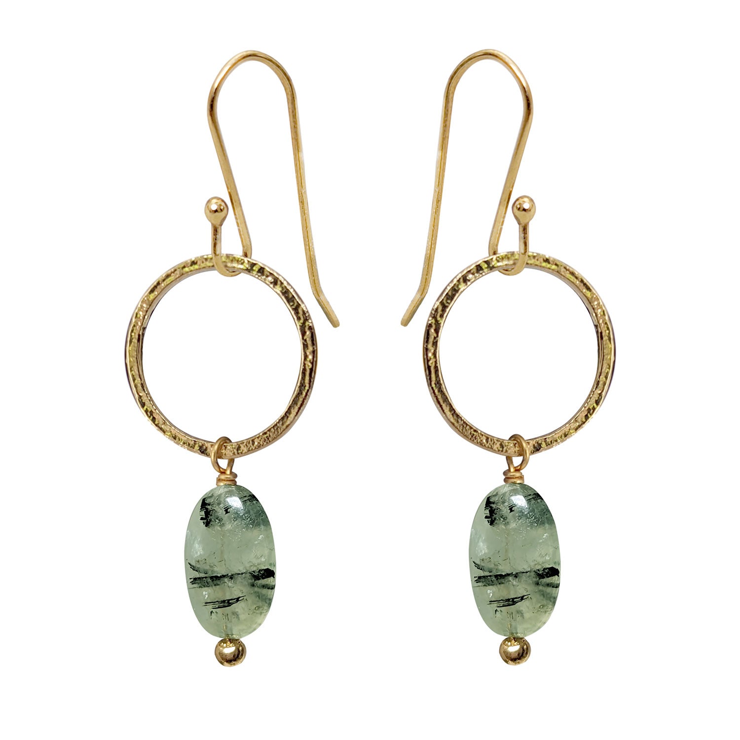 Margaret Earrings Prehnite