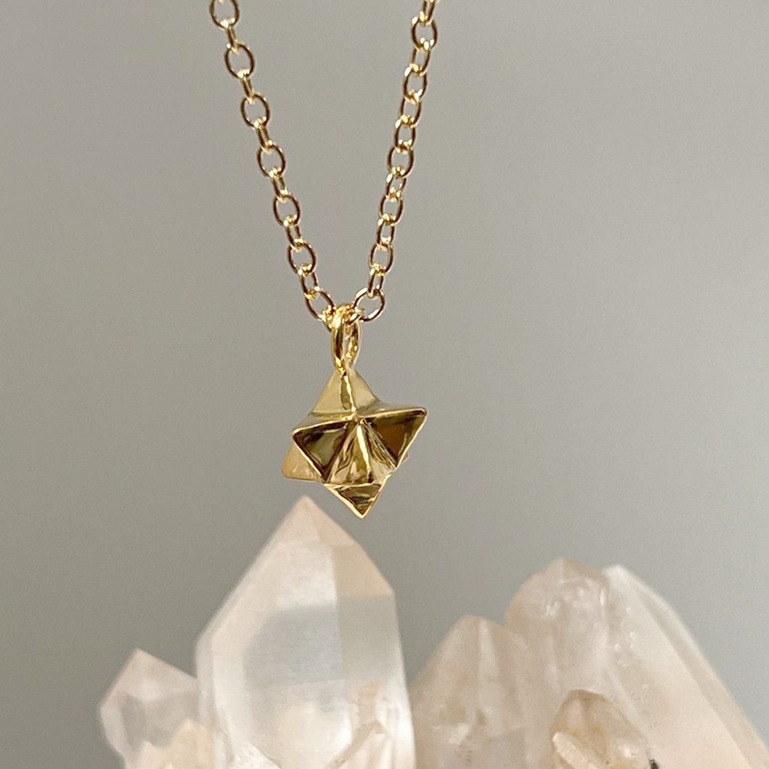 Merkabah Pendant on Simple Chain