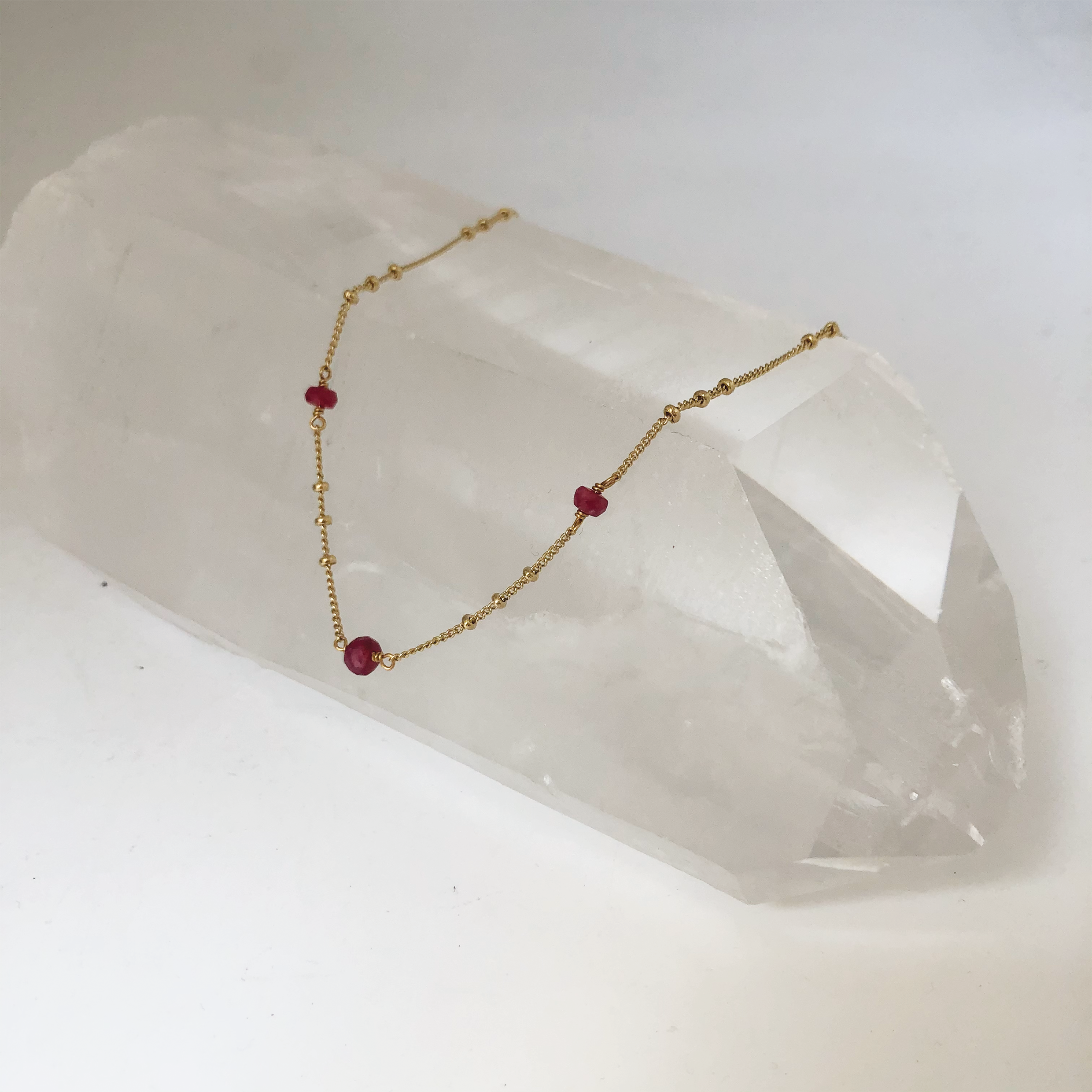 Mini Biba Chain with Ruby