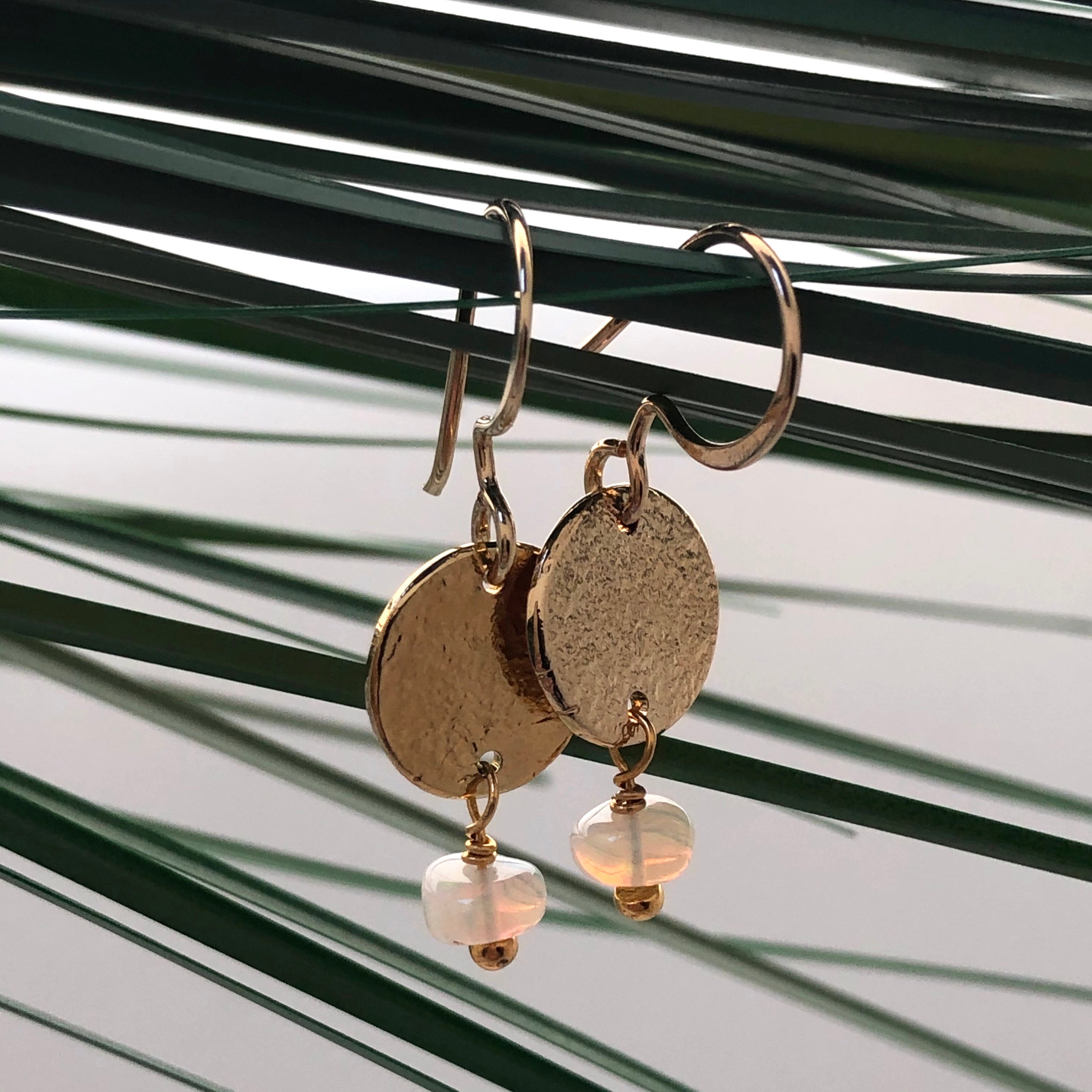 Mini Harmonia Earrings Opal - Mirabelle Jewellery