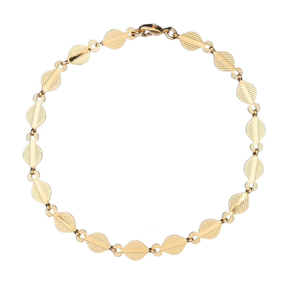 Leaf Chain Bracelet - Mirabelle Jewellery