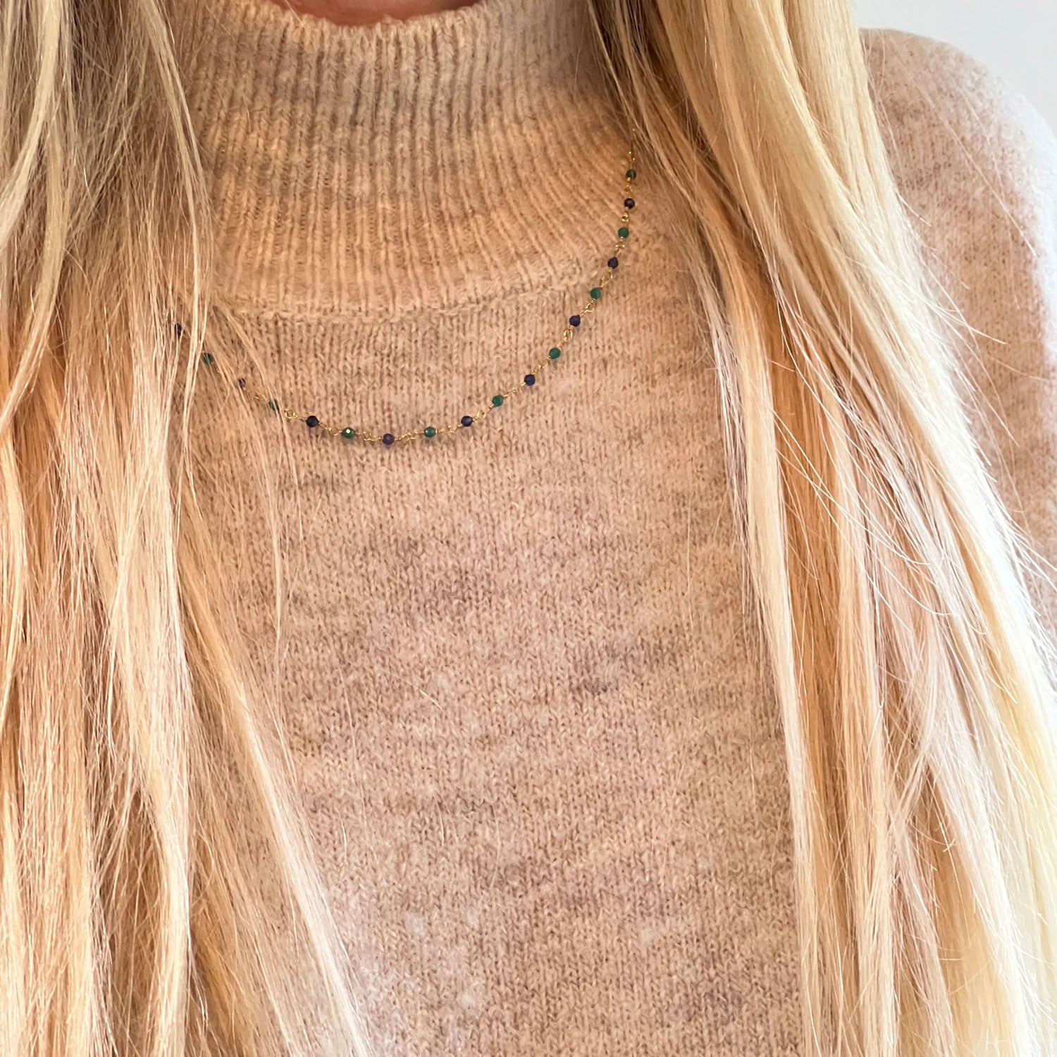 Rosary Jade and Sapphire