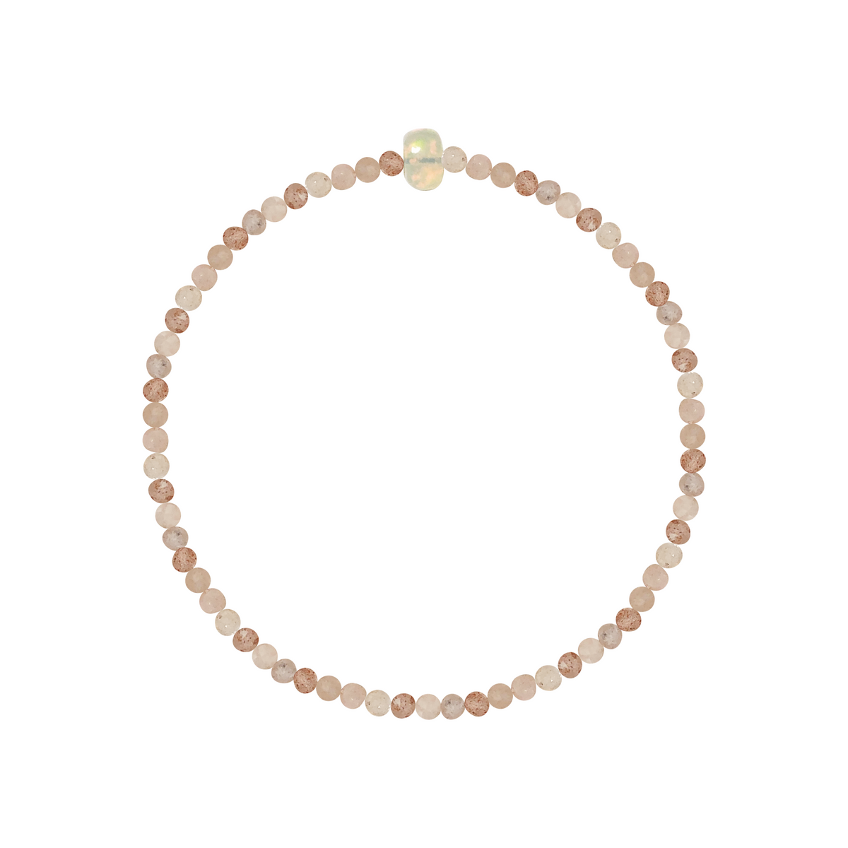 Rose Moonstone Semi-Precious Bracelet