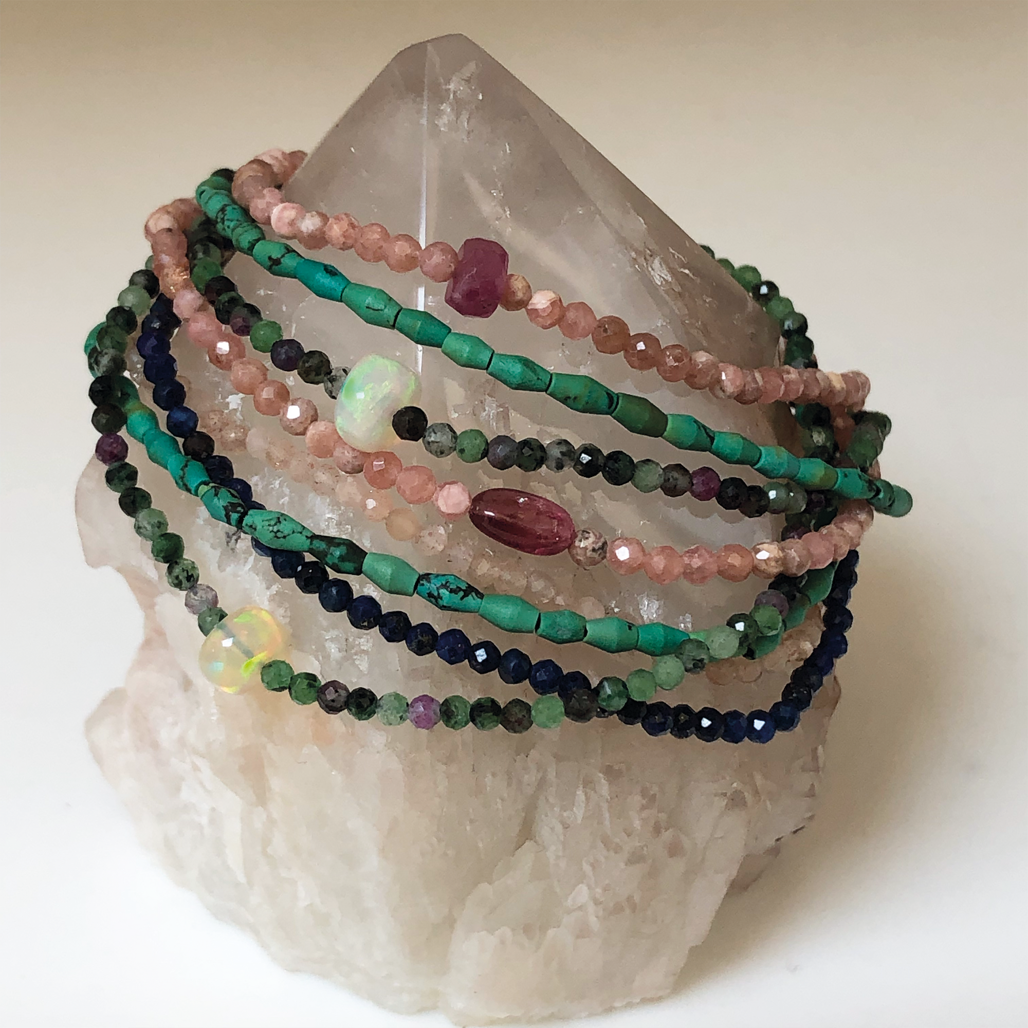 Tiny Turquoise Semi-Precious Bracelet