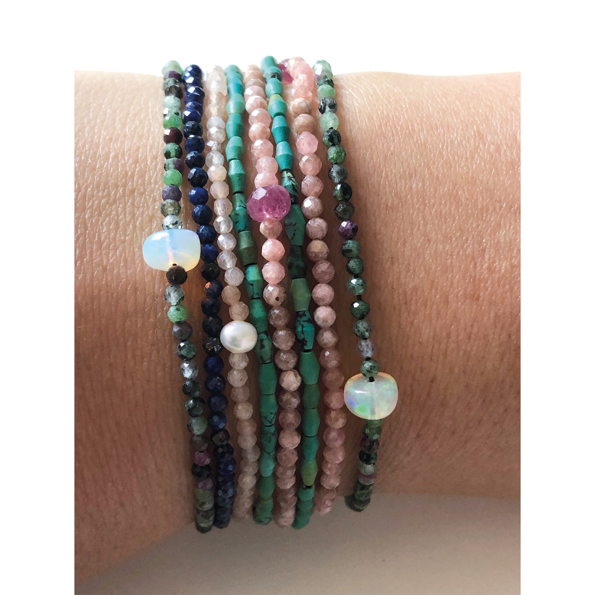 Tiny Turquoise Semi-Precious Bracelet