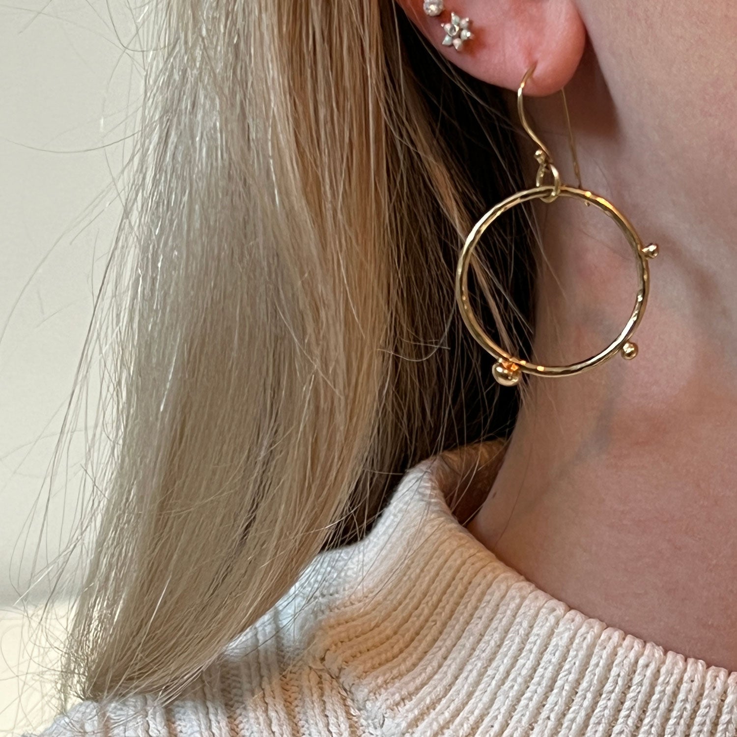 Small Dot Earrings Fair Trade