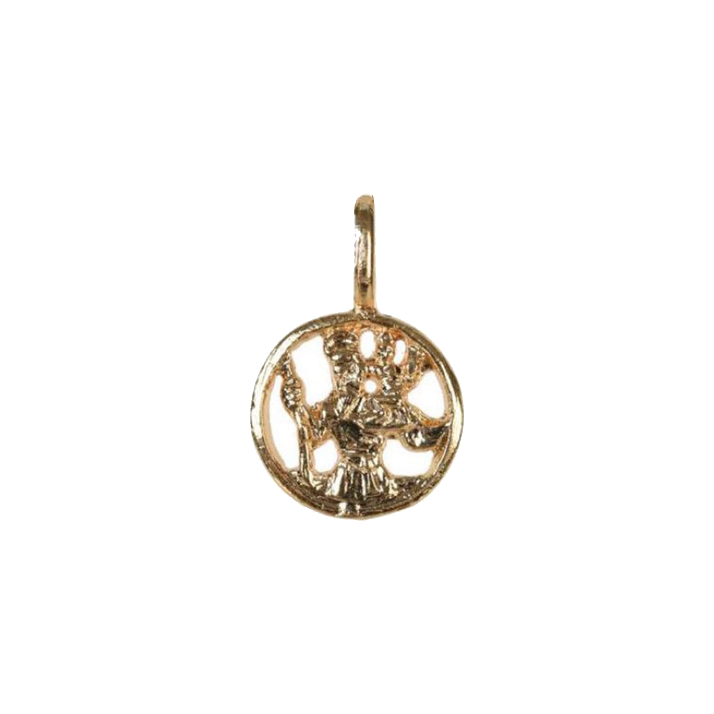 St Christopher Filigree Round Medal - Mirabelle Jewellery