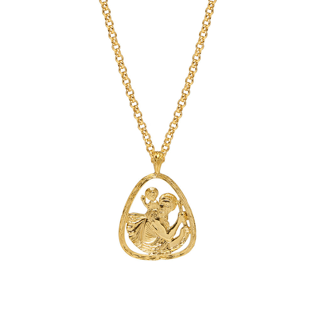 St christopher necklace for baby cheap