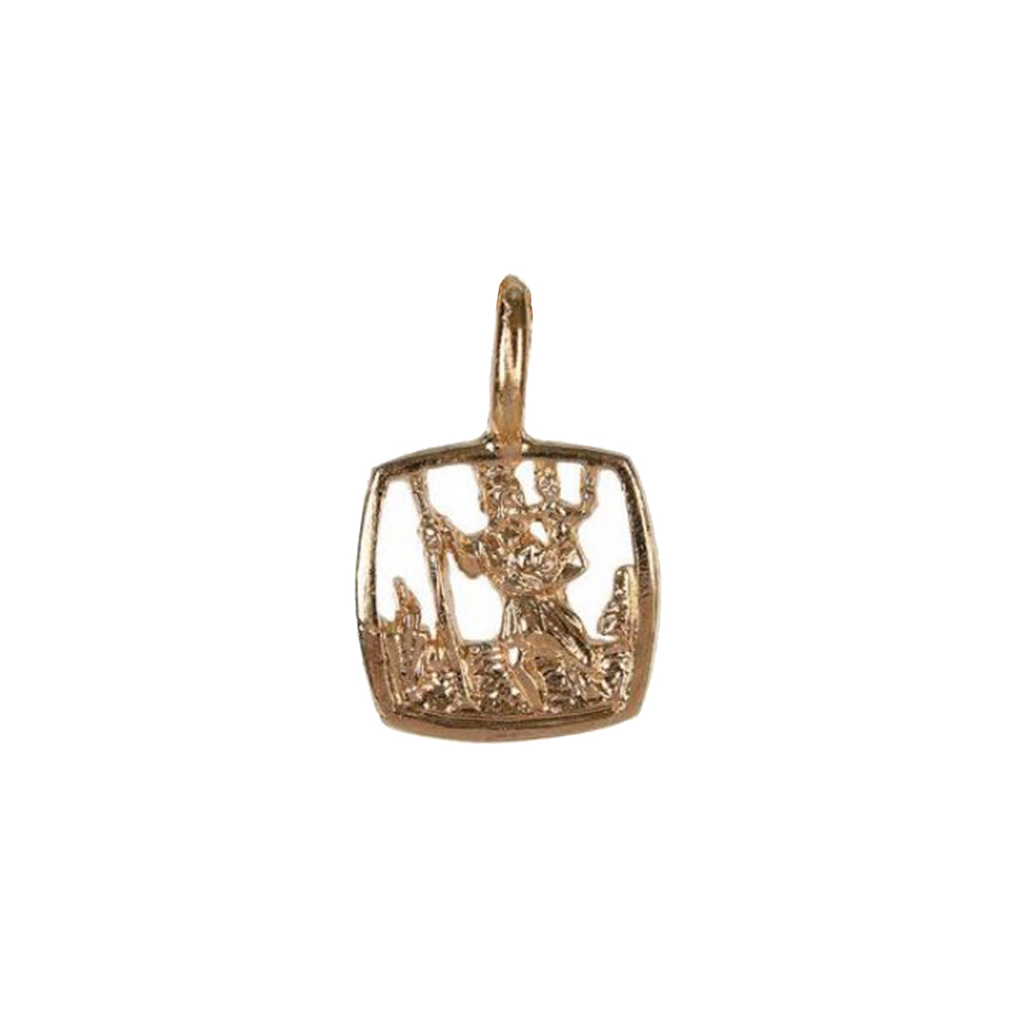 St Christopher Square Medal - Mirabelle Jewellery
