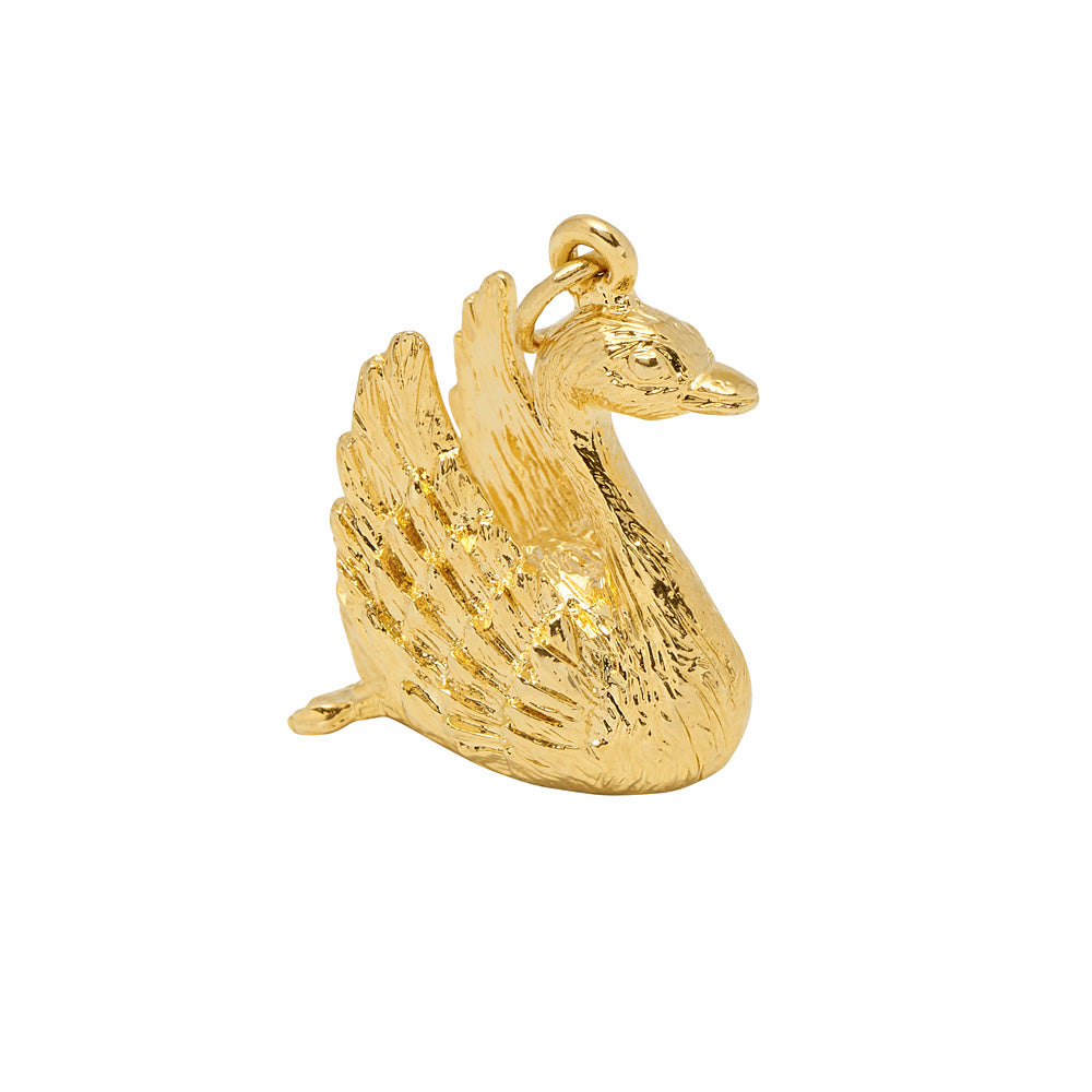 Large Swan Charm - Mirabelle Jewellery