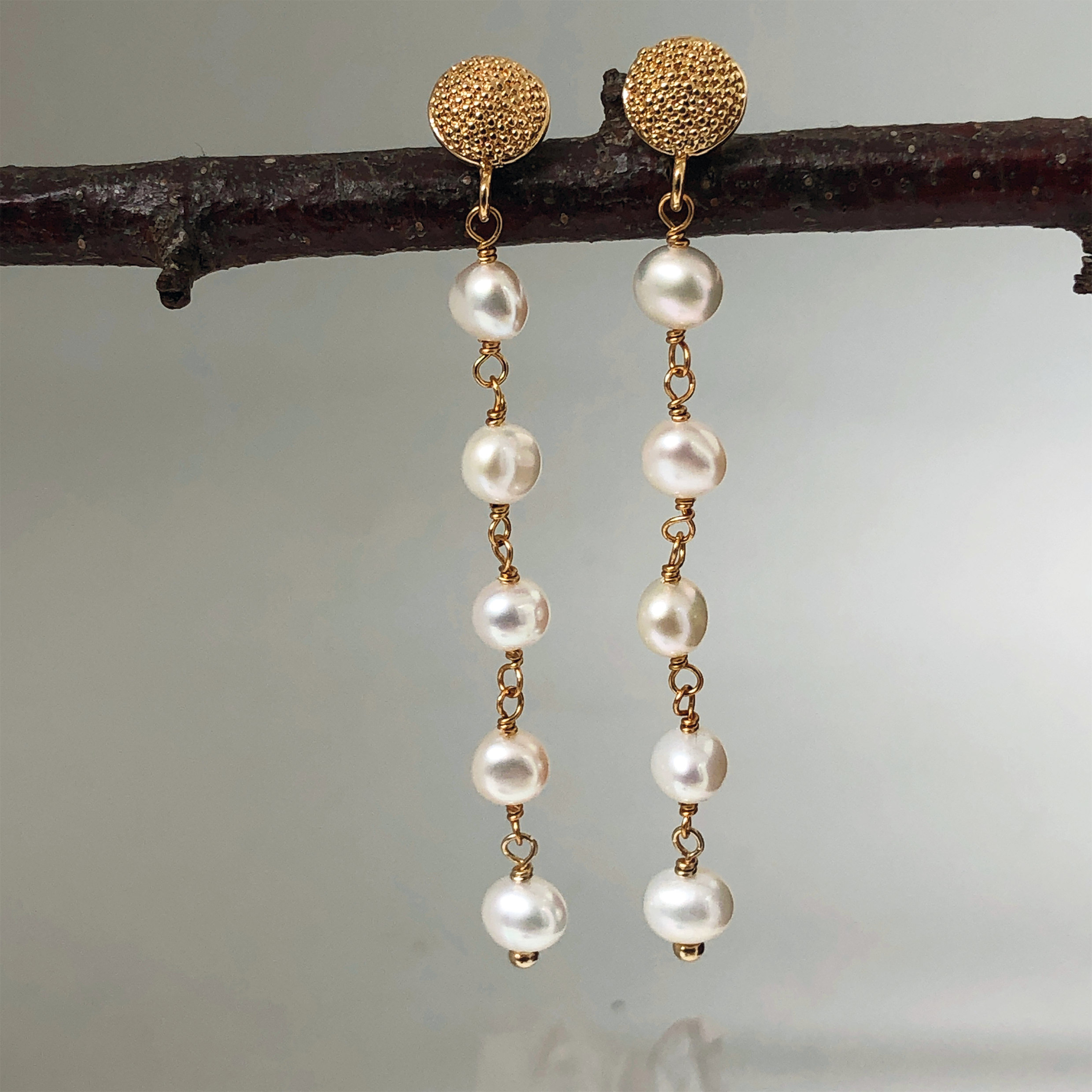 Talia Studs 5 Pearl