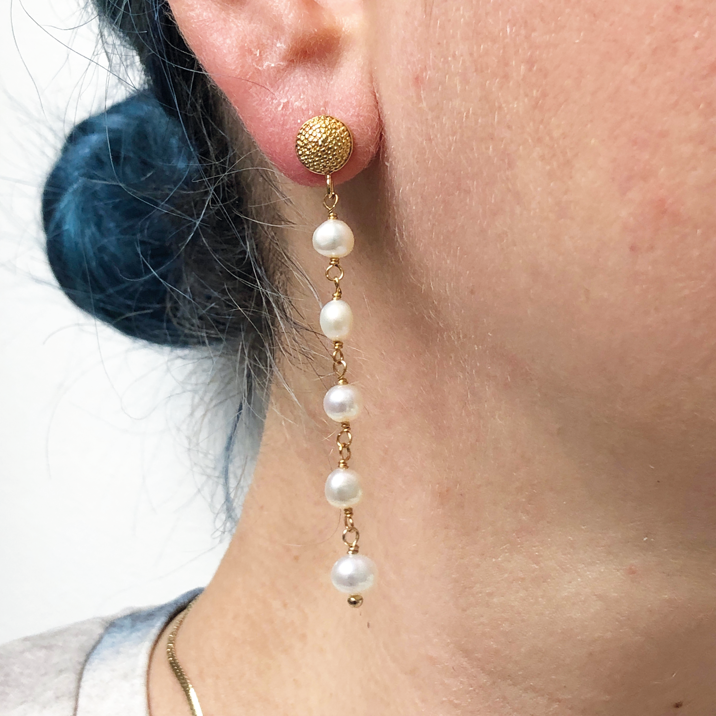 Talia Studs 5 Pearl