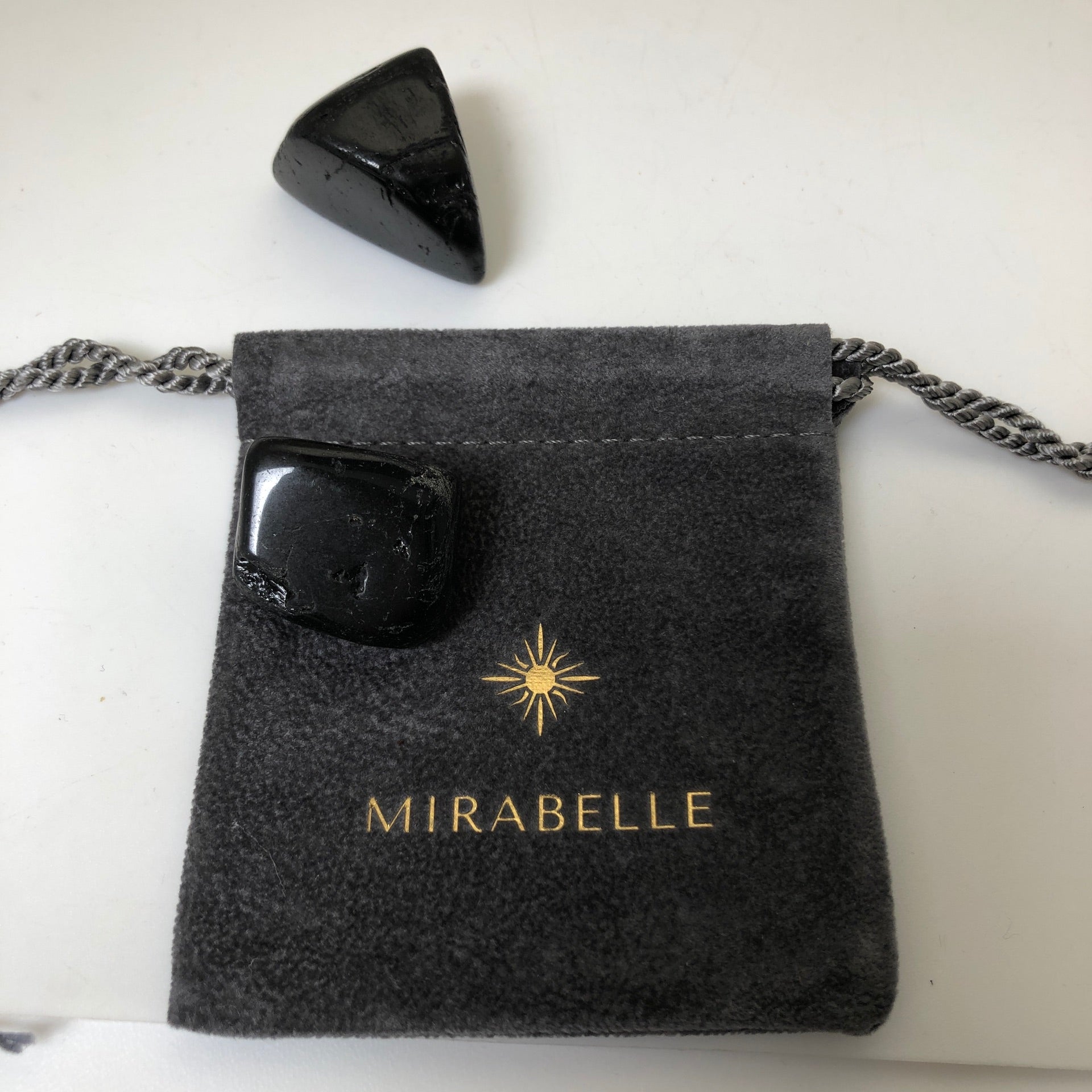 Black Tourmaline Pebble - Mirabelle Jewellery