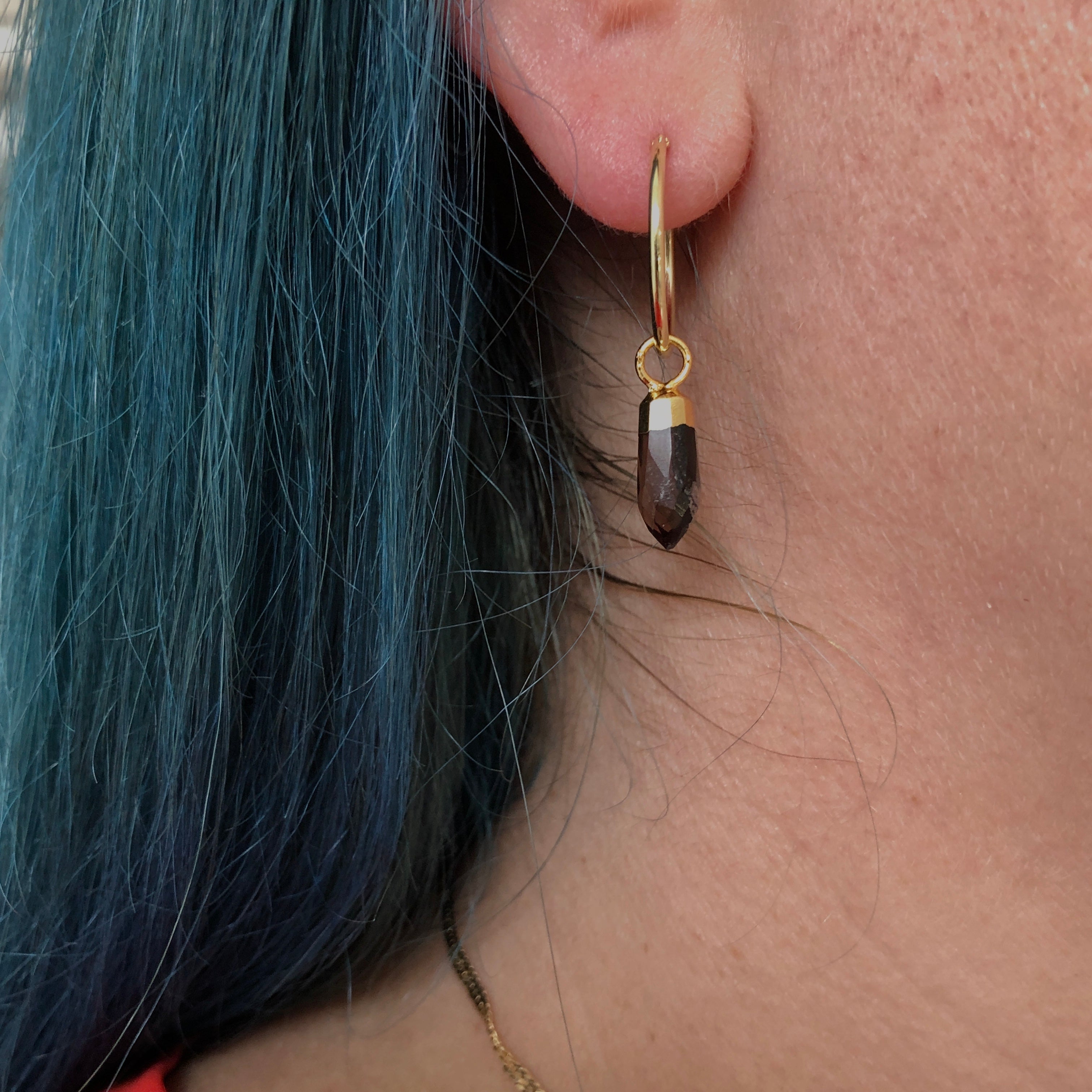 Cora Creole with Mini Point Smokey Quartz