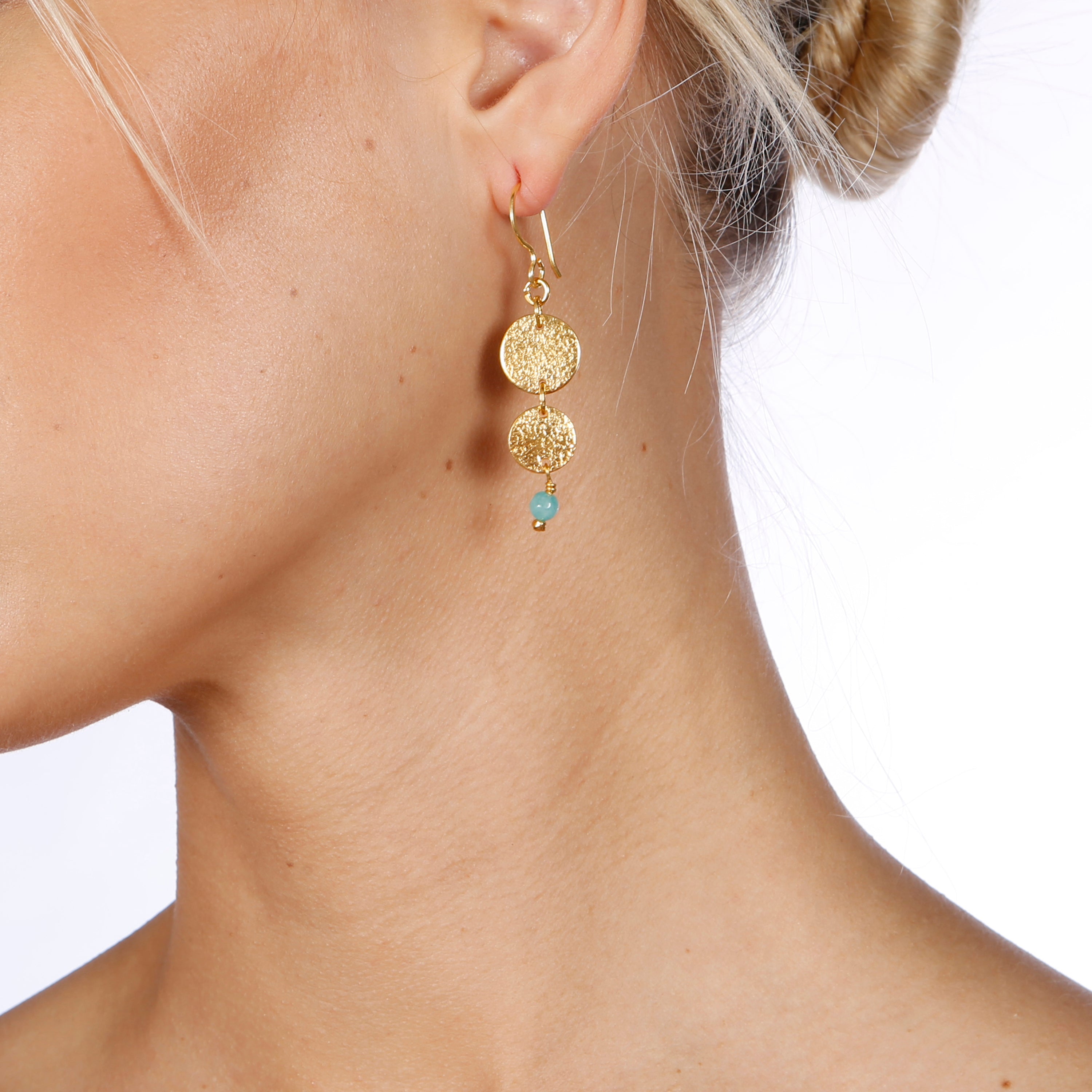 Harmonia Earrings Semi Precious - Mirabelle Jewellery