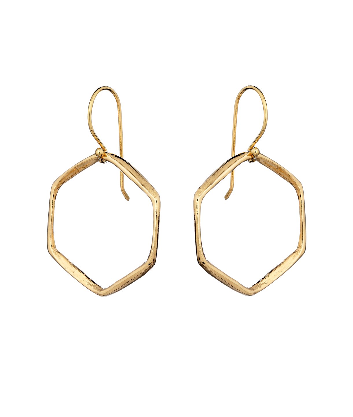 Hexagon Earrings - Mirabelle Jewellery