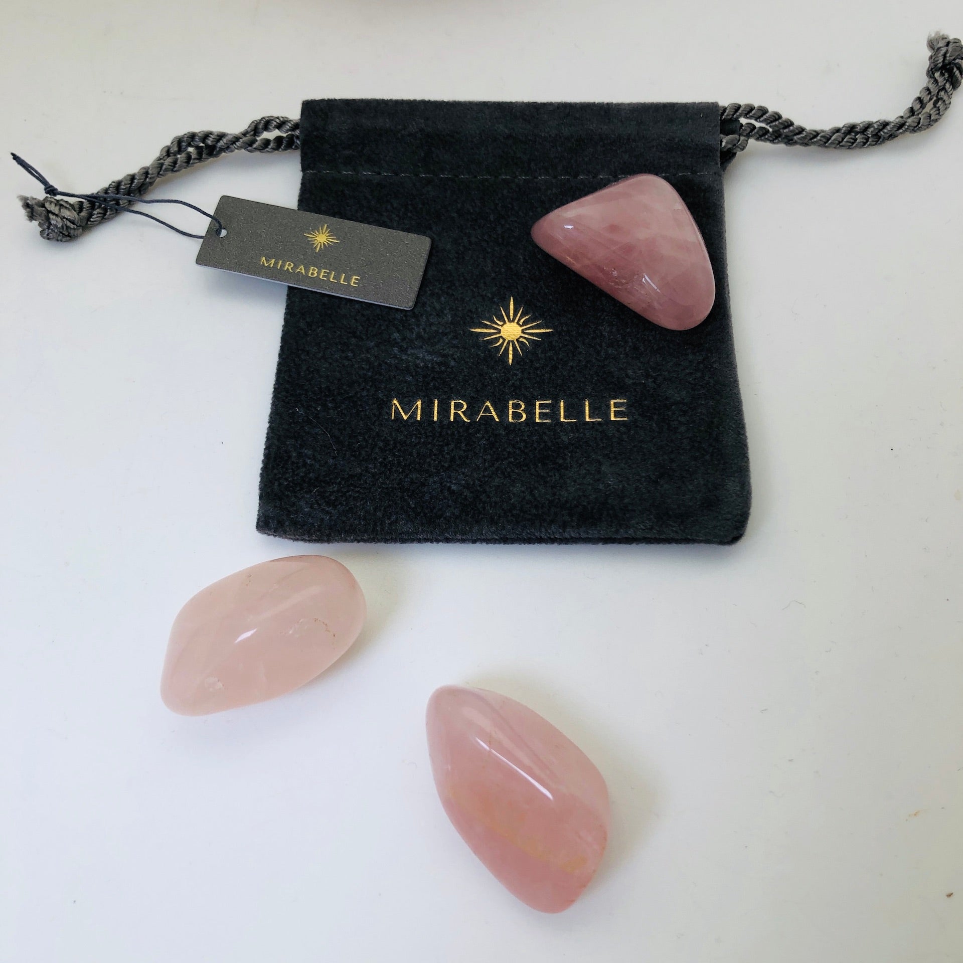 Rose quartz pebble for Love - Mirabelle Jewellery