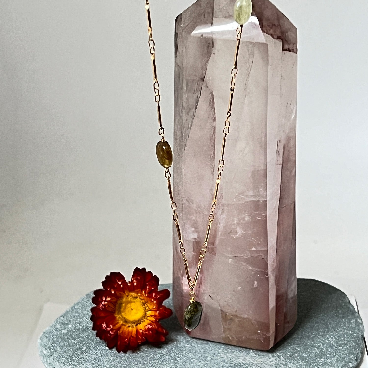 Tula Chain With Grossular  Garnet