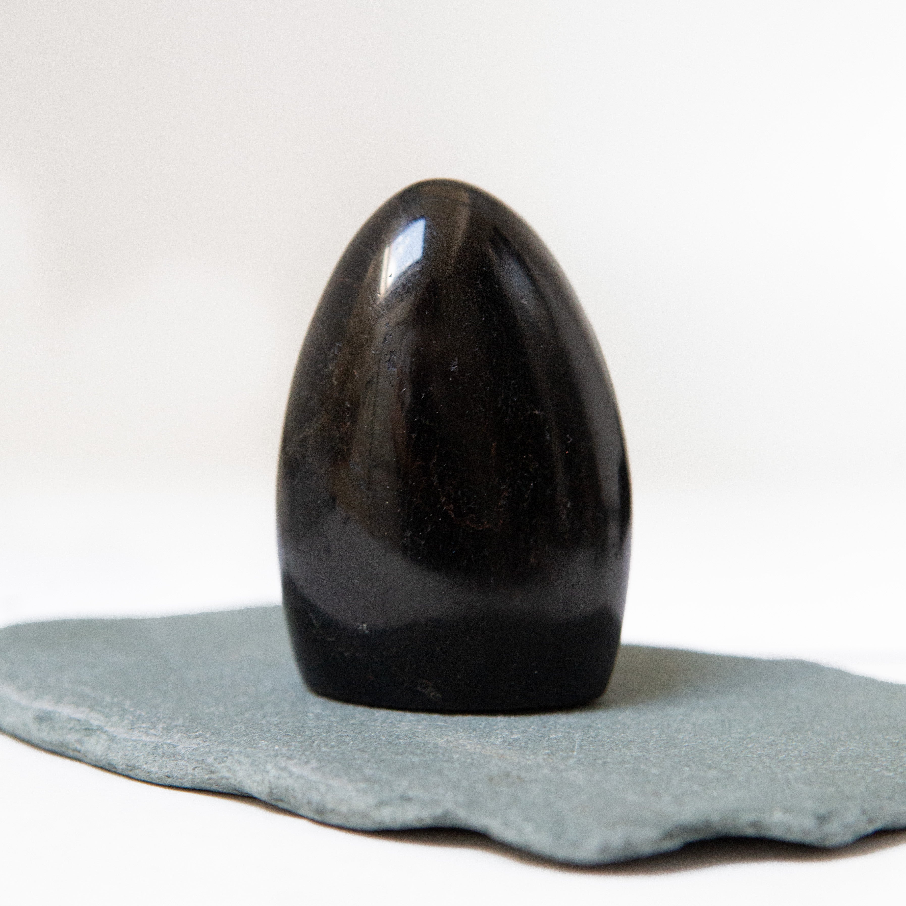 Black Tourmaline Dome Shaped From Madagascar