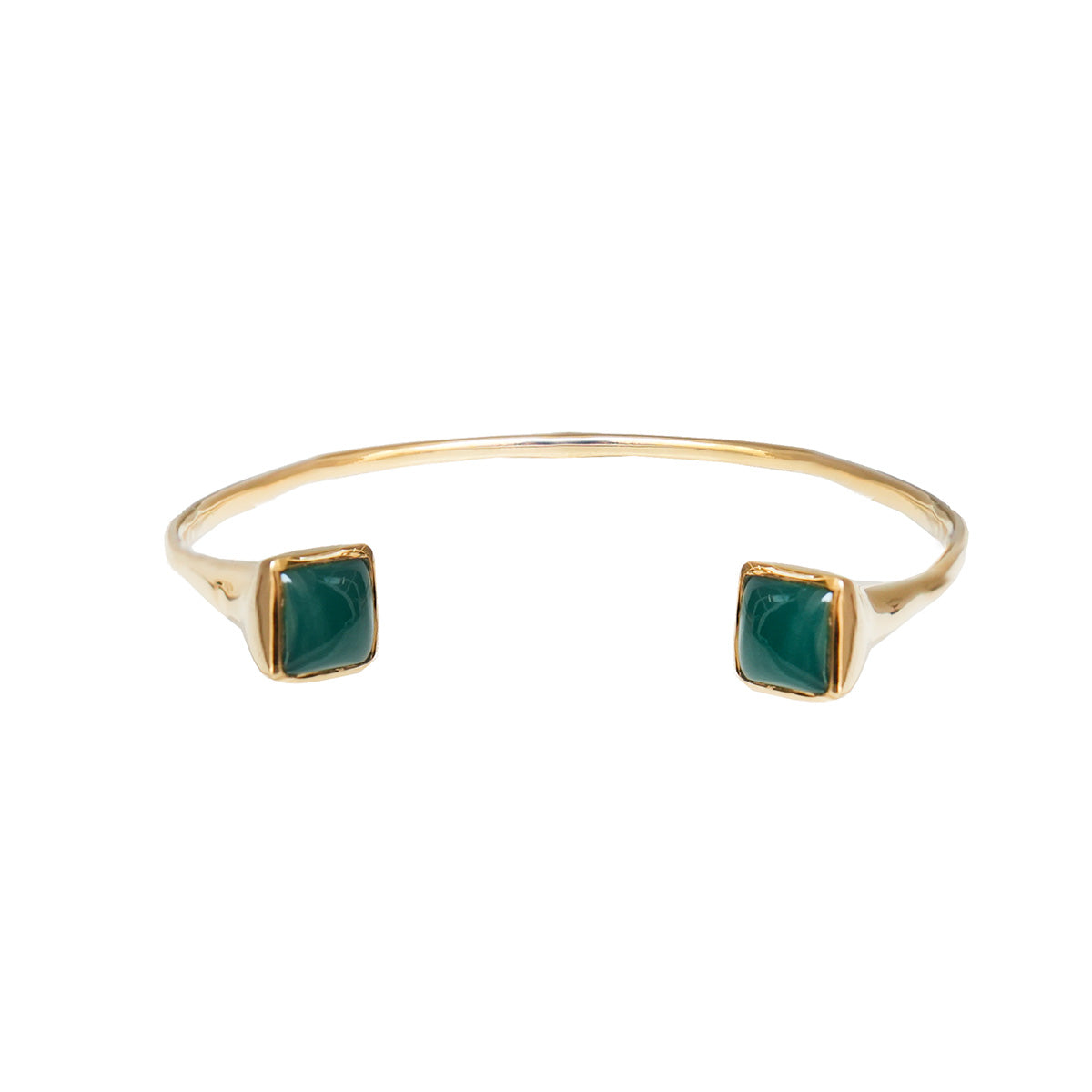 Bumi Green Onyx Or Pink Sillimanite Bangle