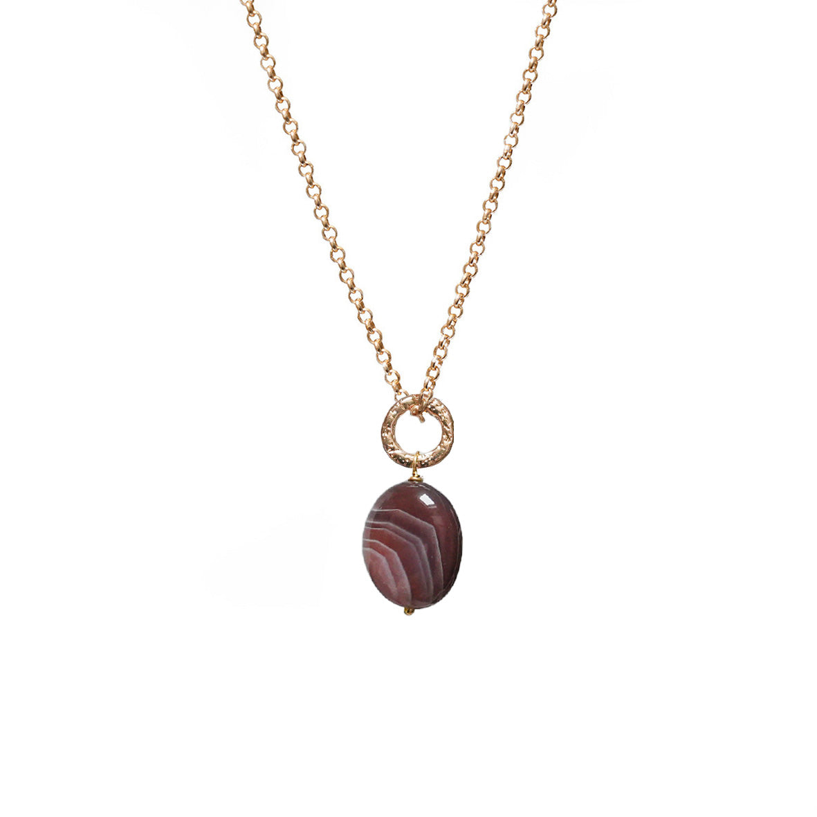Agate Pendant Necklace from Botswana