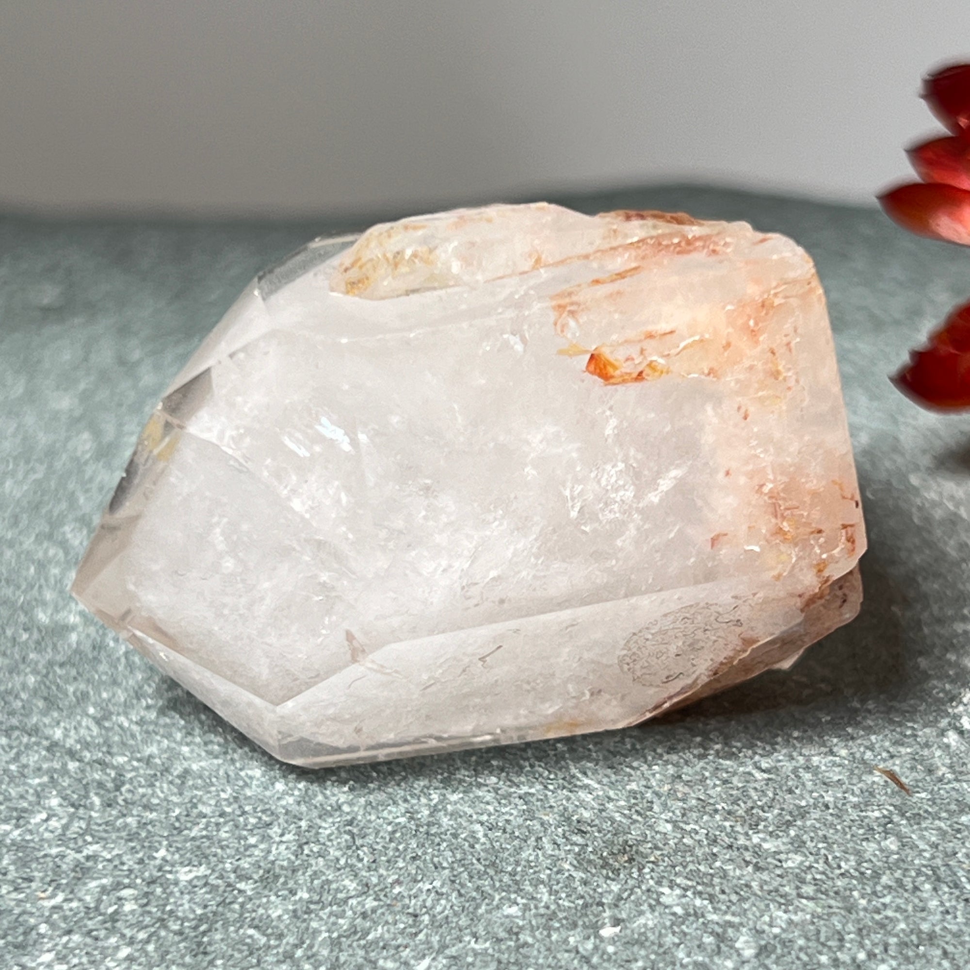 Unique Specimen Phantom quartz  Enhydro  from Madagascar