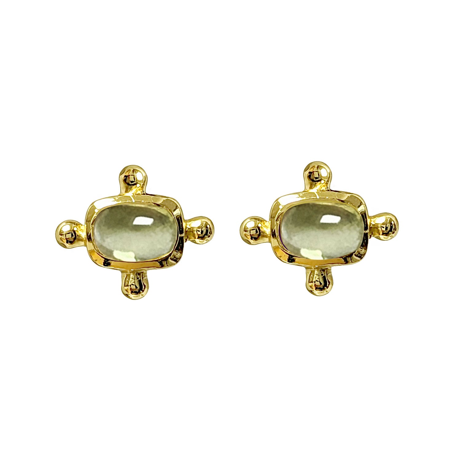 Beatriz Peridot Stud Earrings