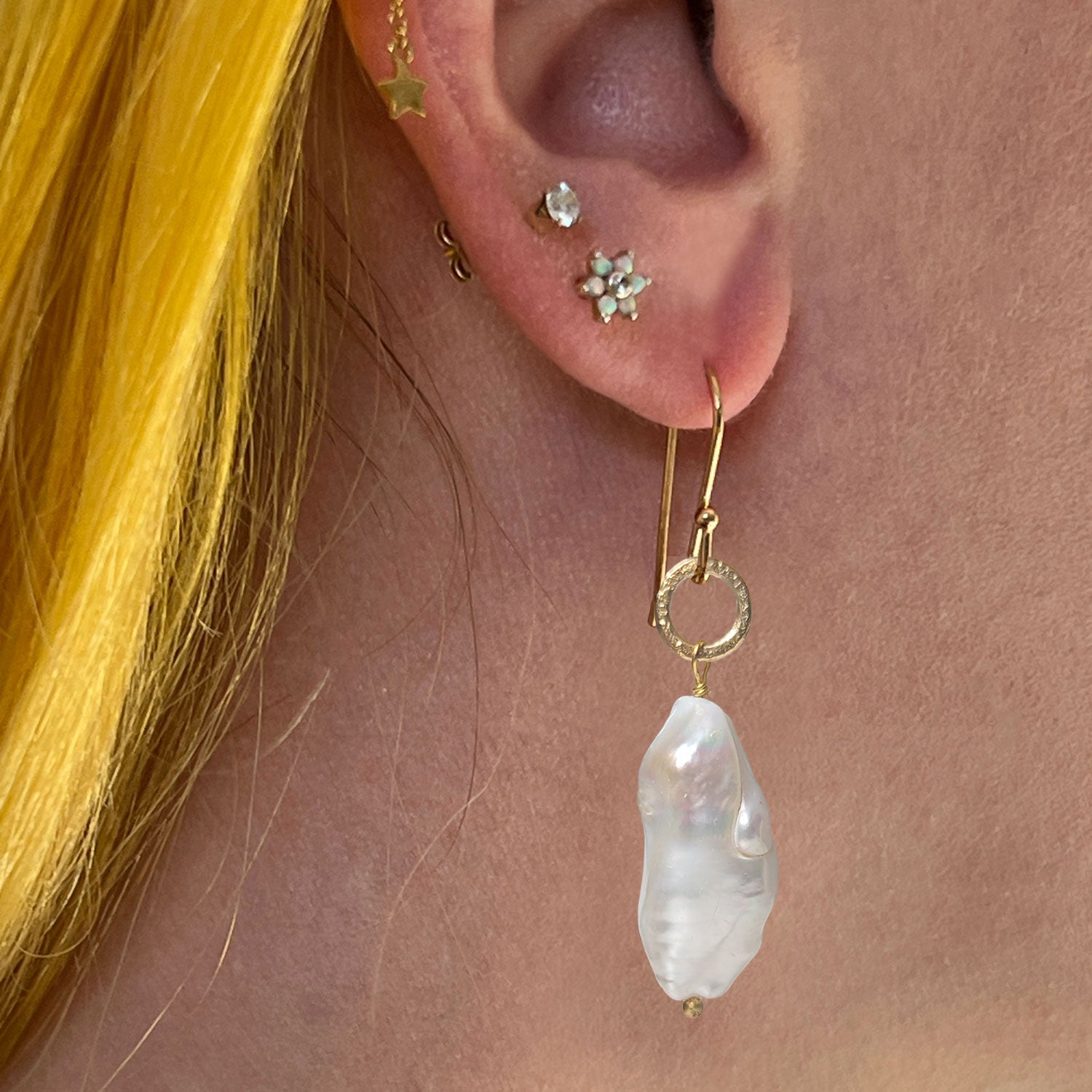 Gita Long Baroque Pearl Earrings