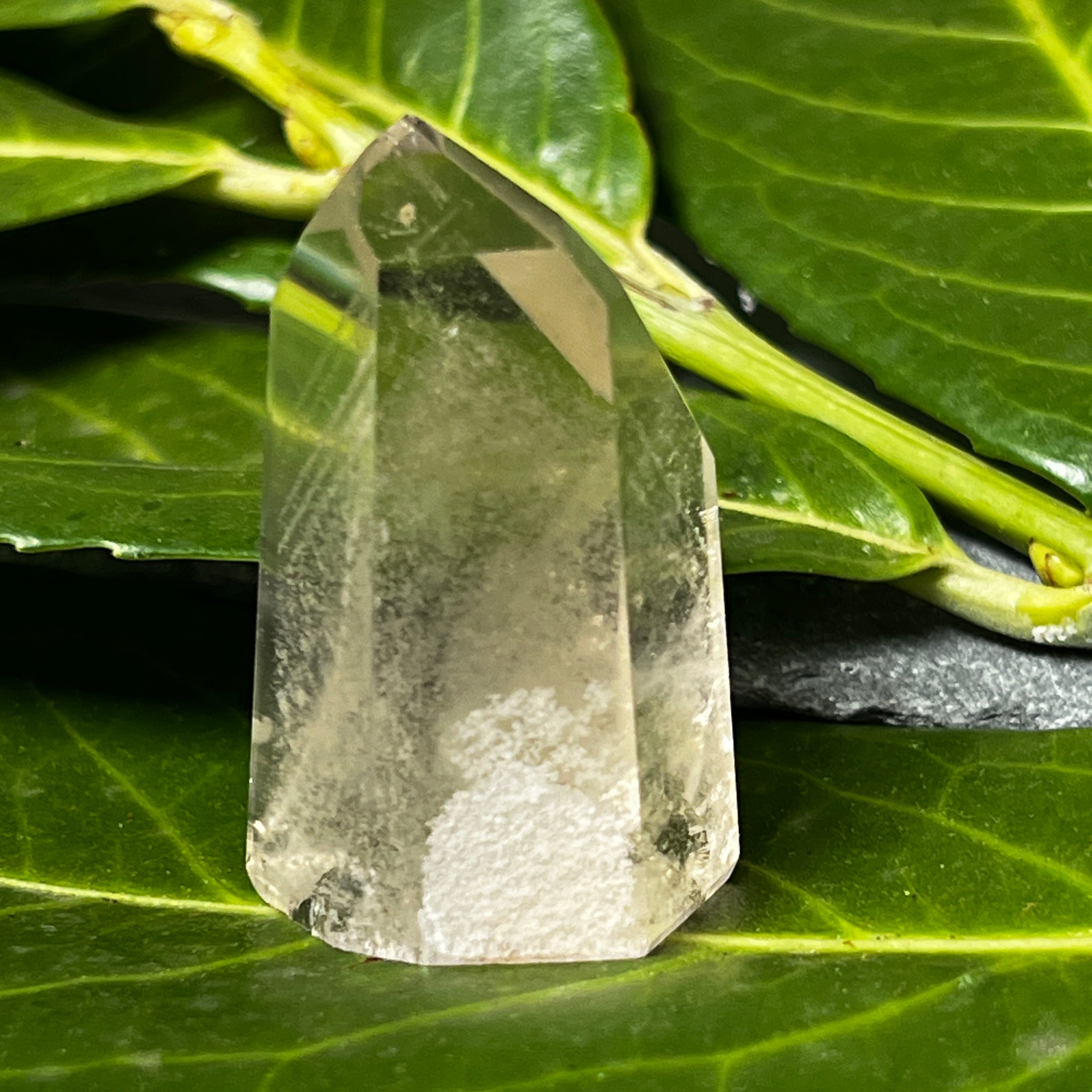 Unique  Channeller  Citrin Phantom Crystal point from Brazil