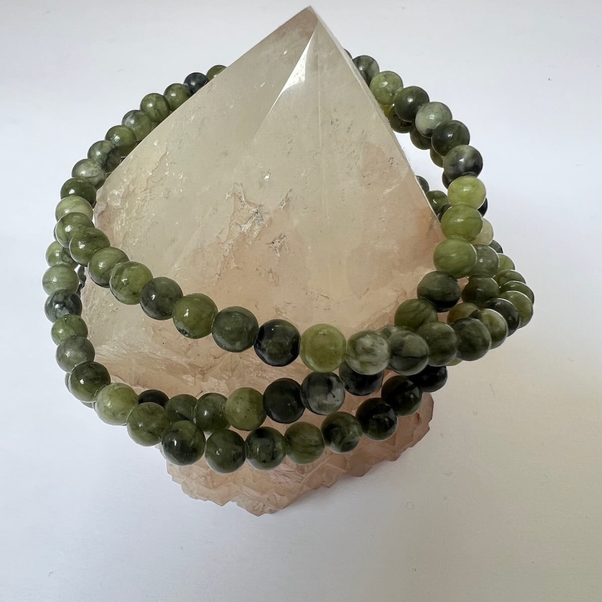 Semi Precious Stone Bracelet elasticated