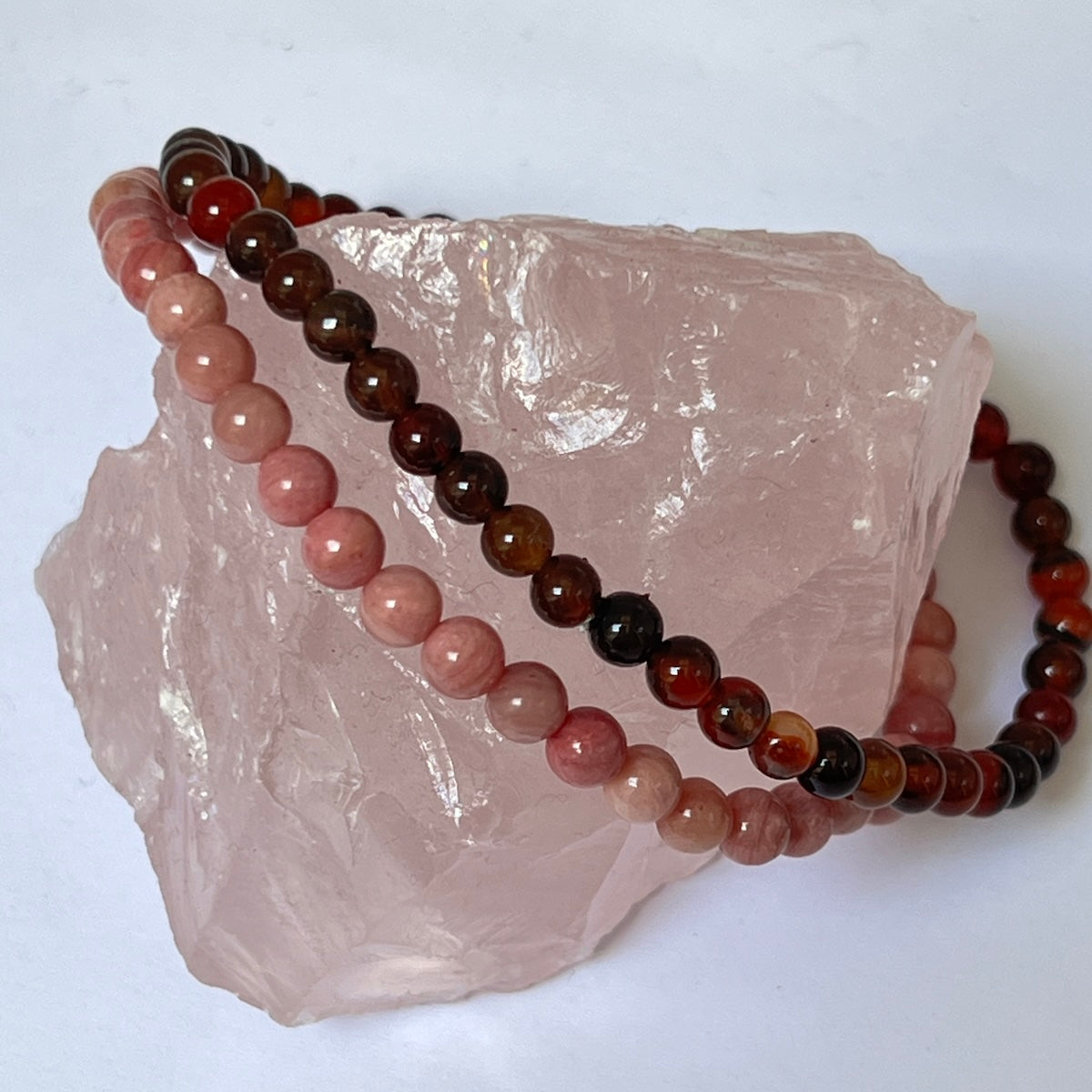 Semi Precious Stone Bracelet elasticated