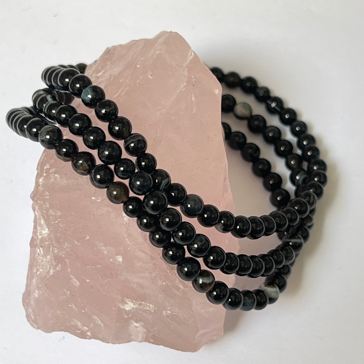 Semi Precious Stone Bracelet elasticated