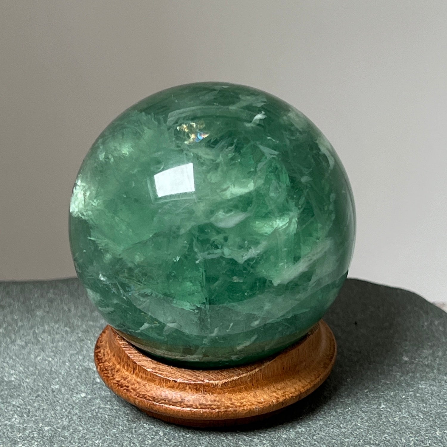 Unique Green Fluorite Sphere  from Brazil