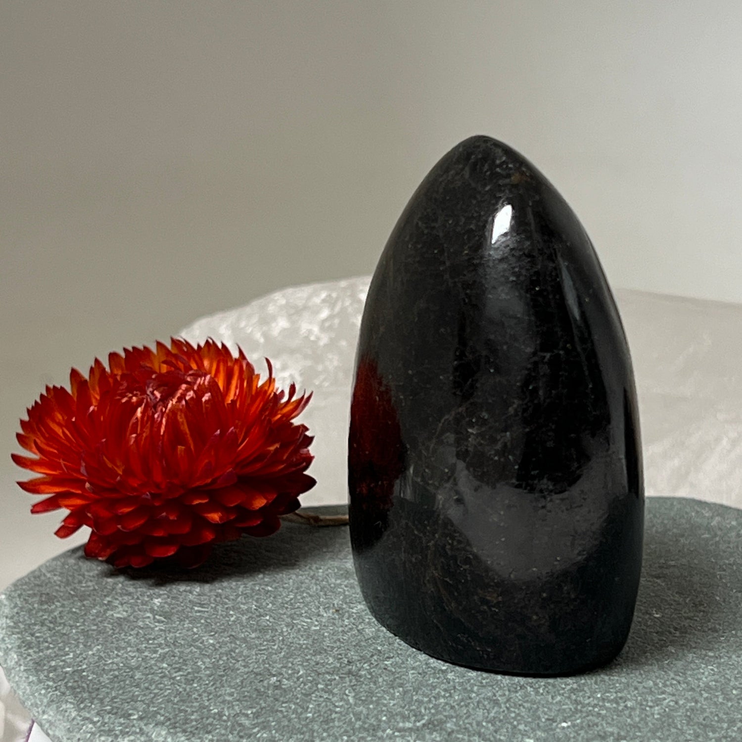 Unique Black Tourmaline Dome Shaped From Madagascar